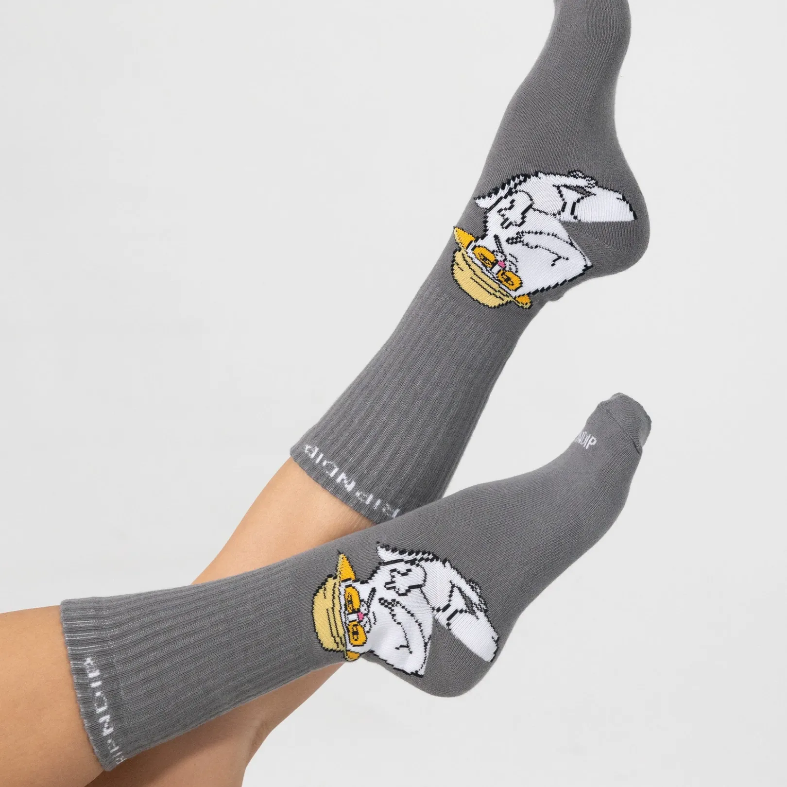 Nermal S Thompson Socks (Charcoal)<Ripndip Cheap