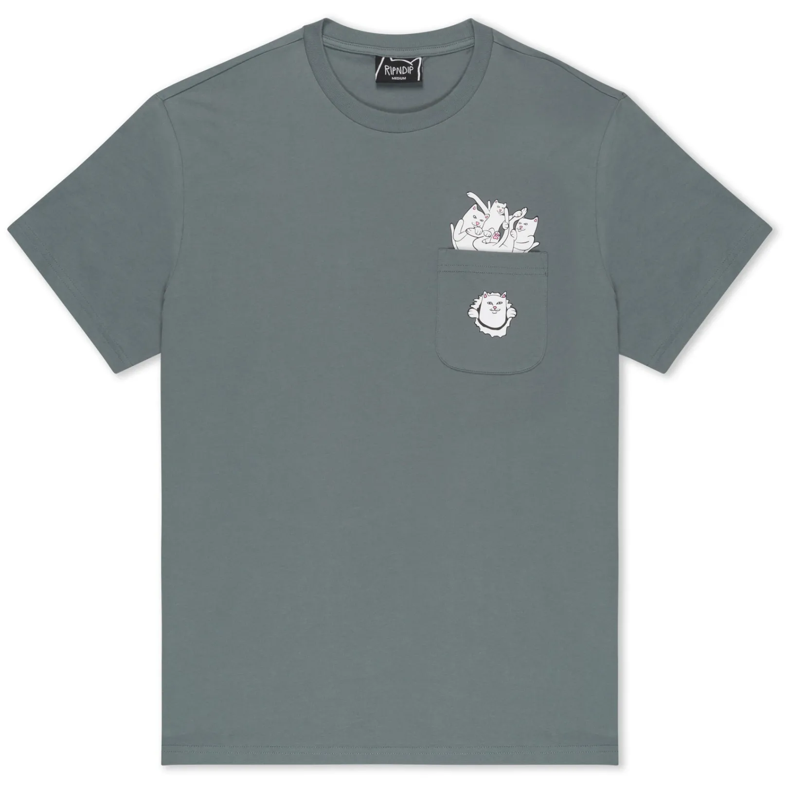 Nermaniac Pocket Tee (Charcoal)<Ripndip Store