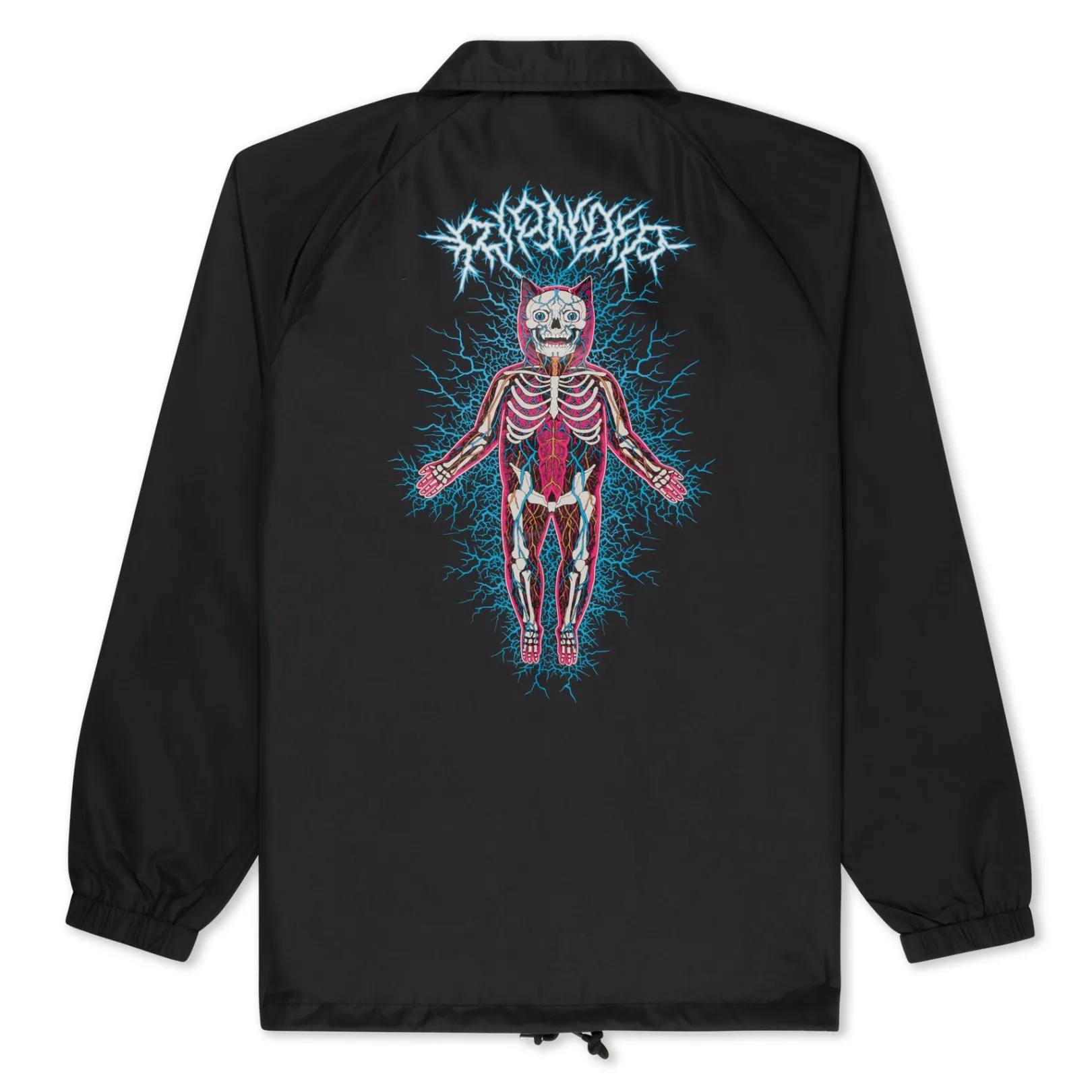 Nervous System Coaches Jacket (Black)<Ripndip Shop