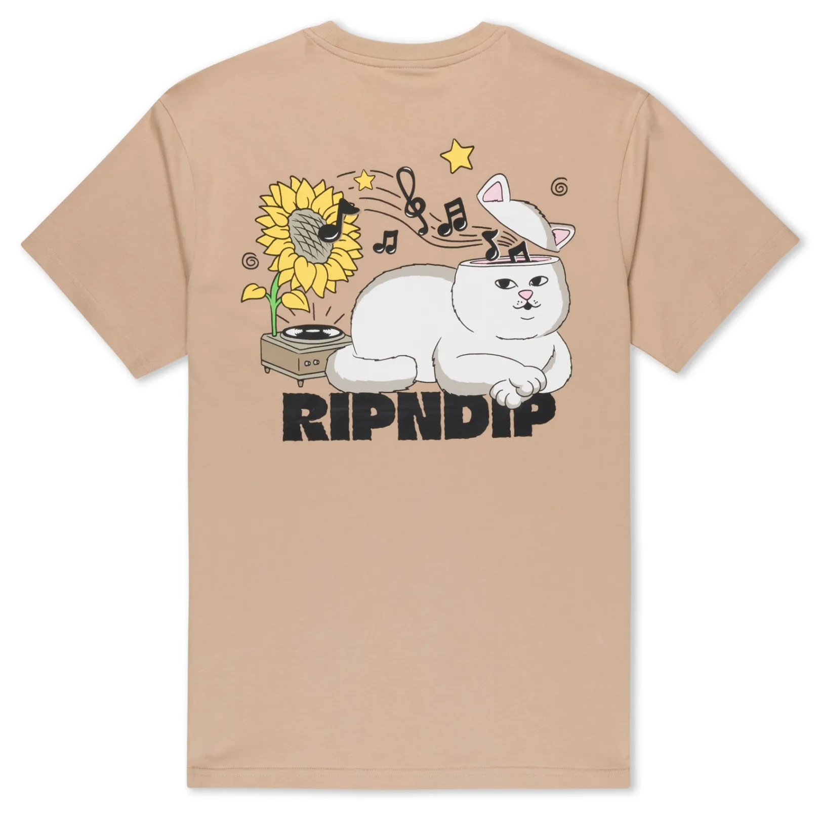 No Music No Life Tee (Almond)<Ripndip Discount