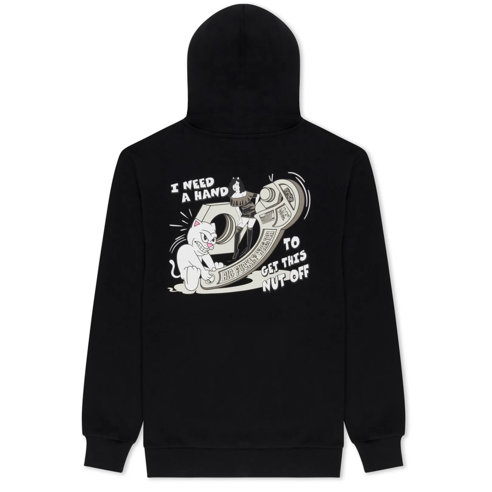 Nut Off Hoodie (Black)<Ripndip New