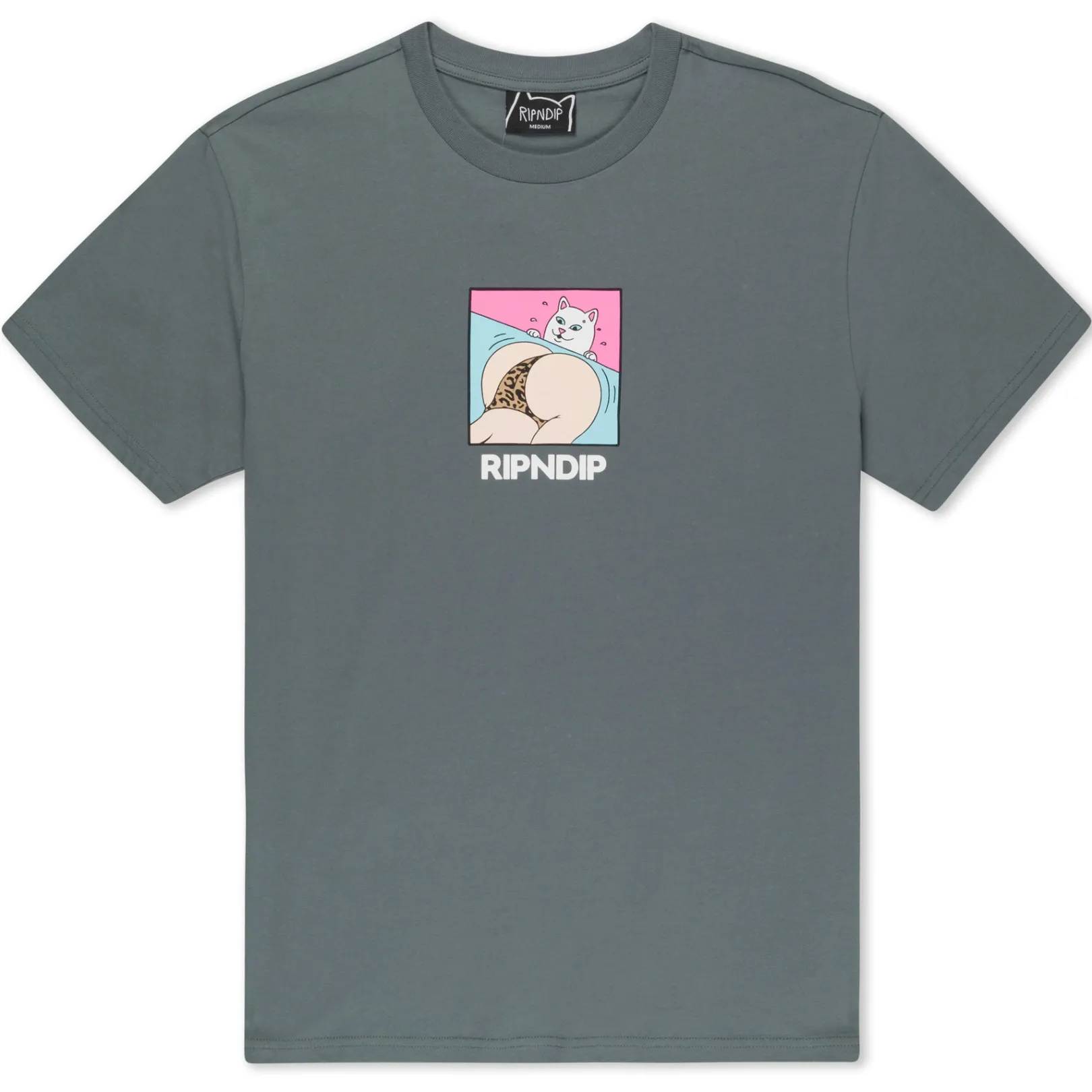 Peaches And Nerm Tee (Charcoal)<Ripndip Shop