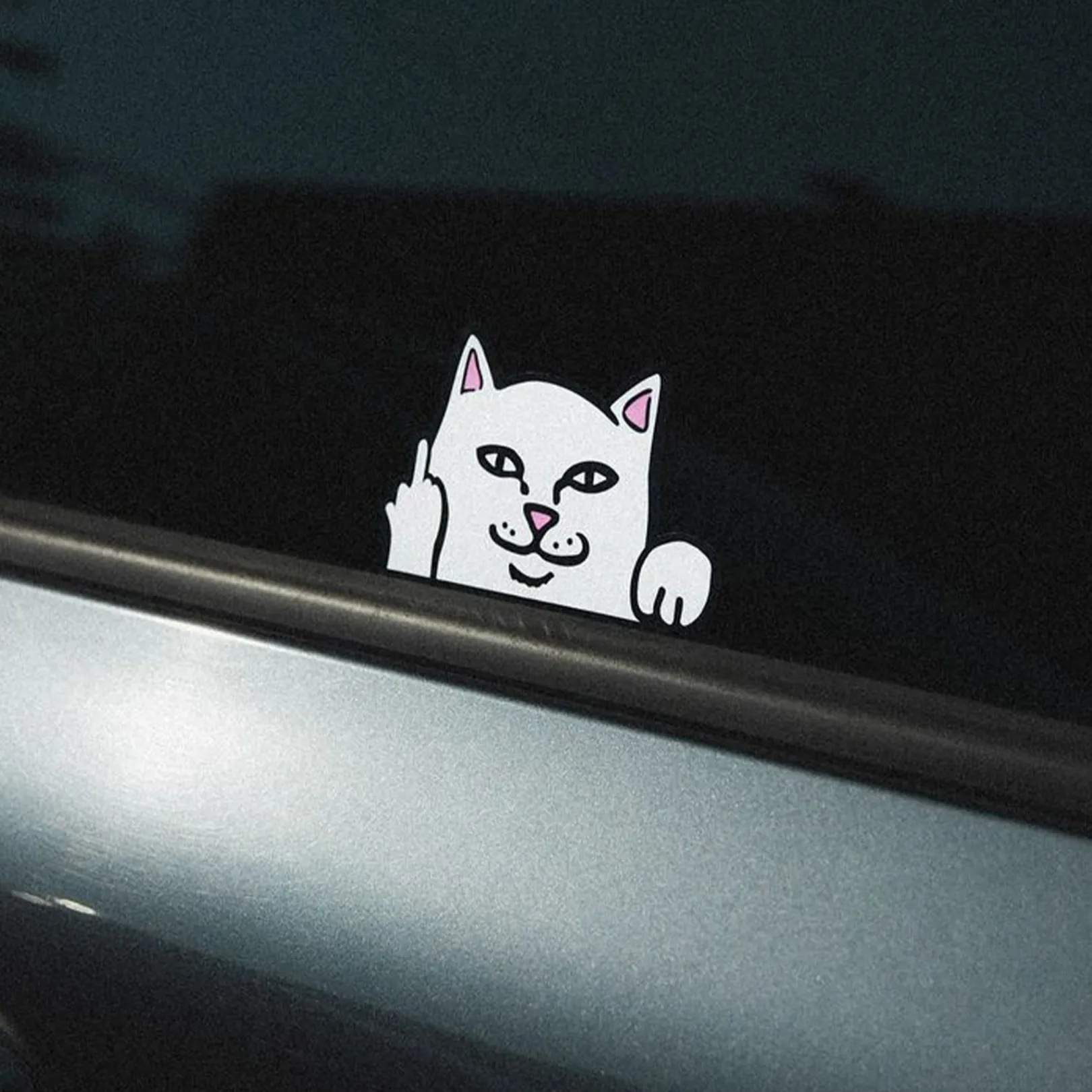 Peeking Nermal Car Sticker Pack (White)<Ripndip Best