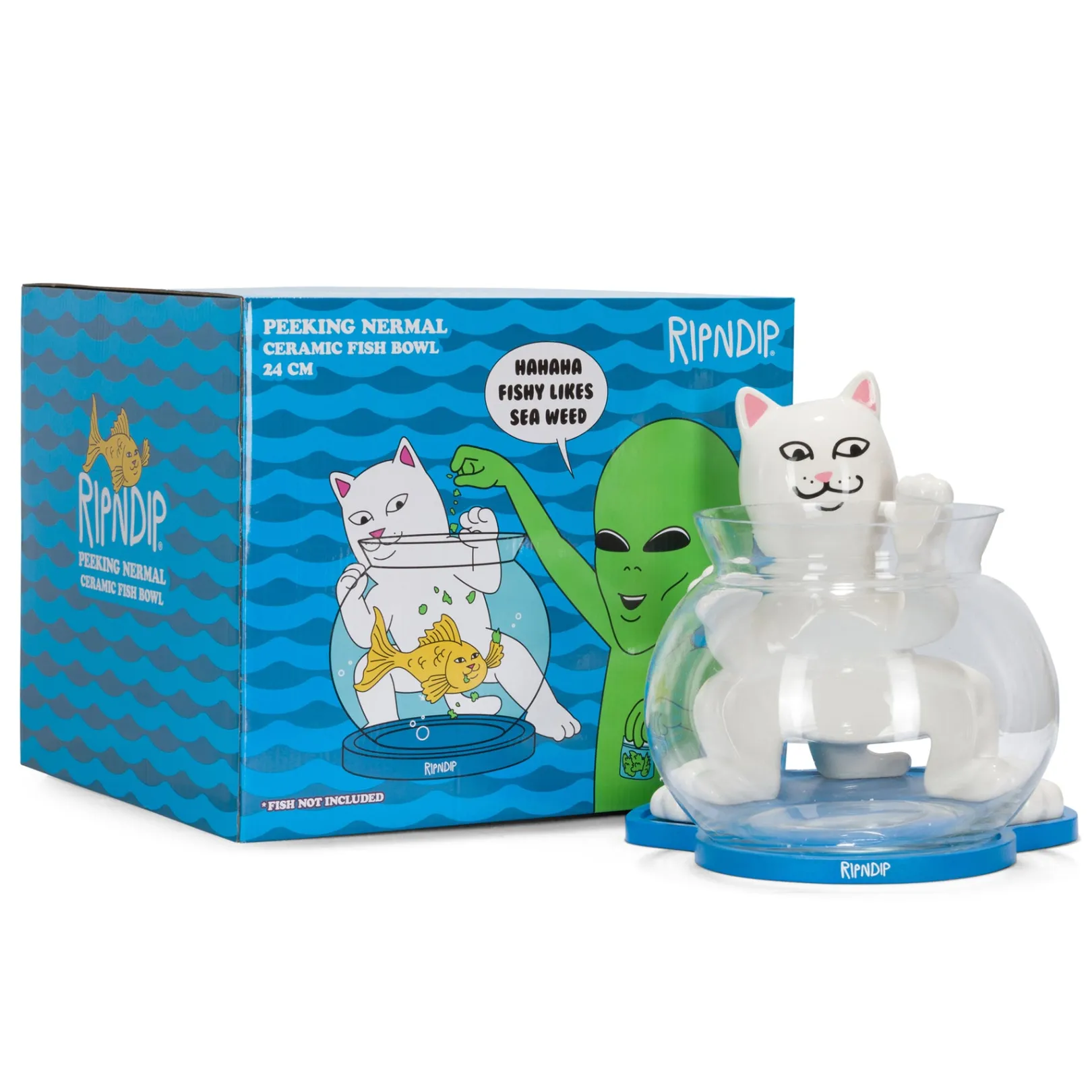 Peeking Nermal Fish Bowl (White)<Ripndip Cheap