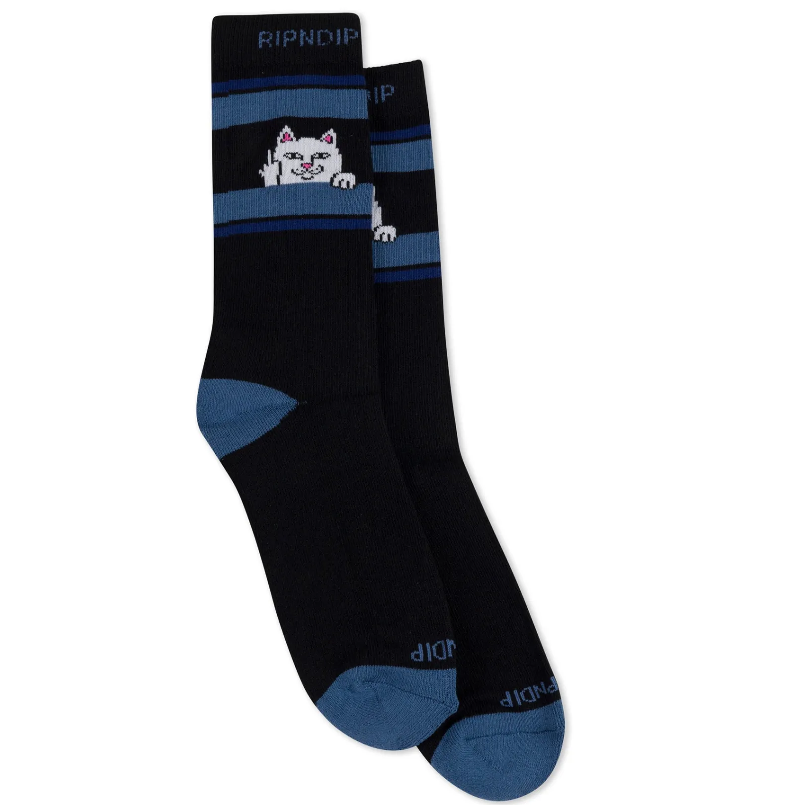 Peeking Nermal Socks (Black/Slate)<Ripndip Shop