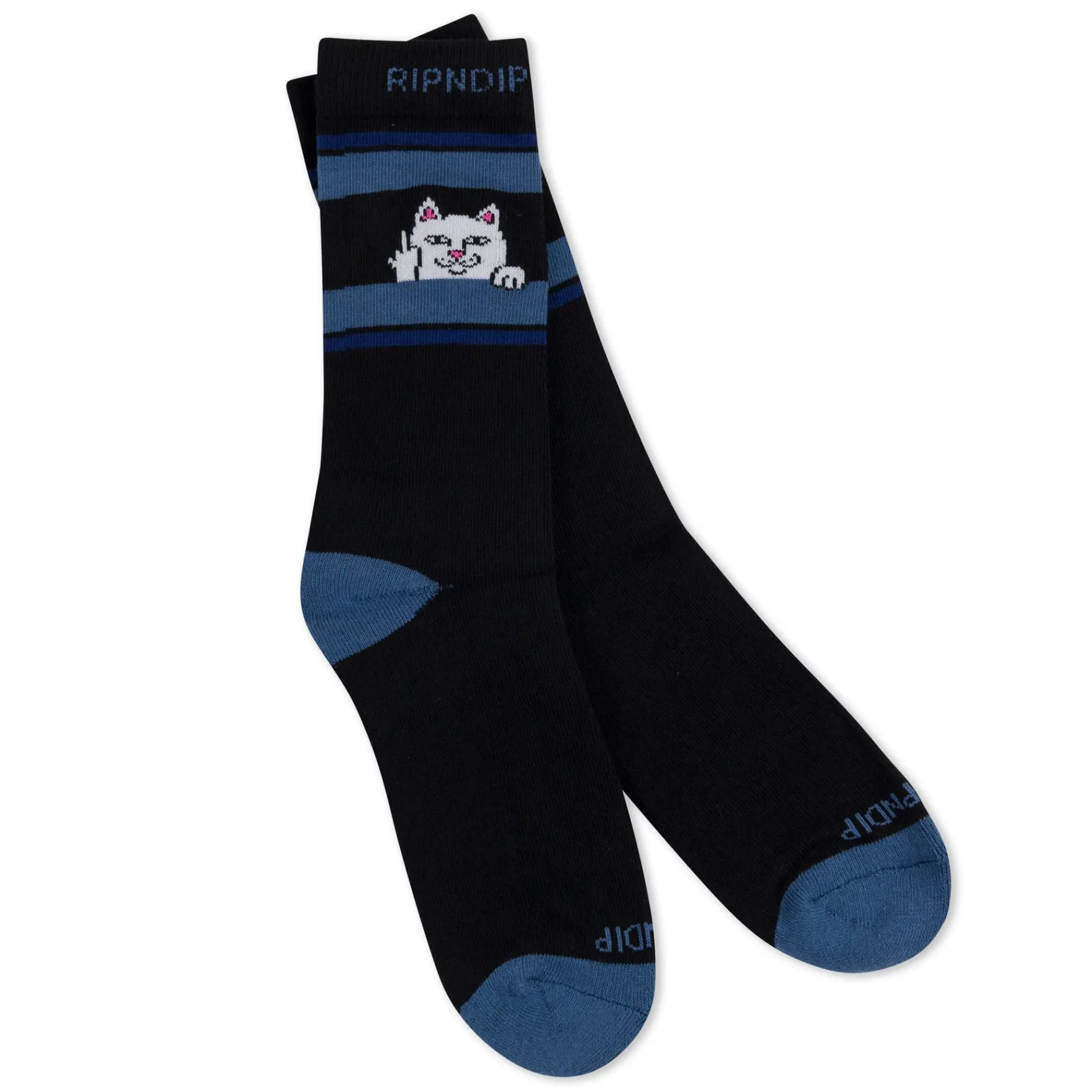 Peeking Nermal Socks (Black/Slate)<Ripndip Shop