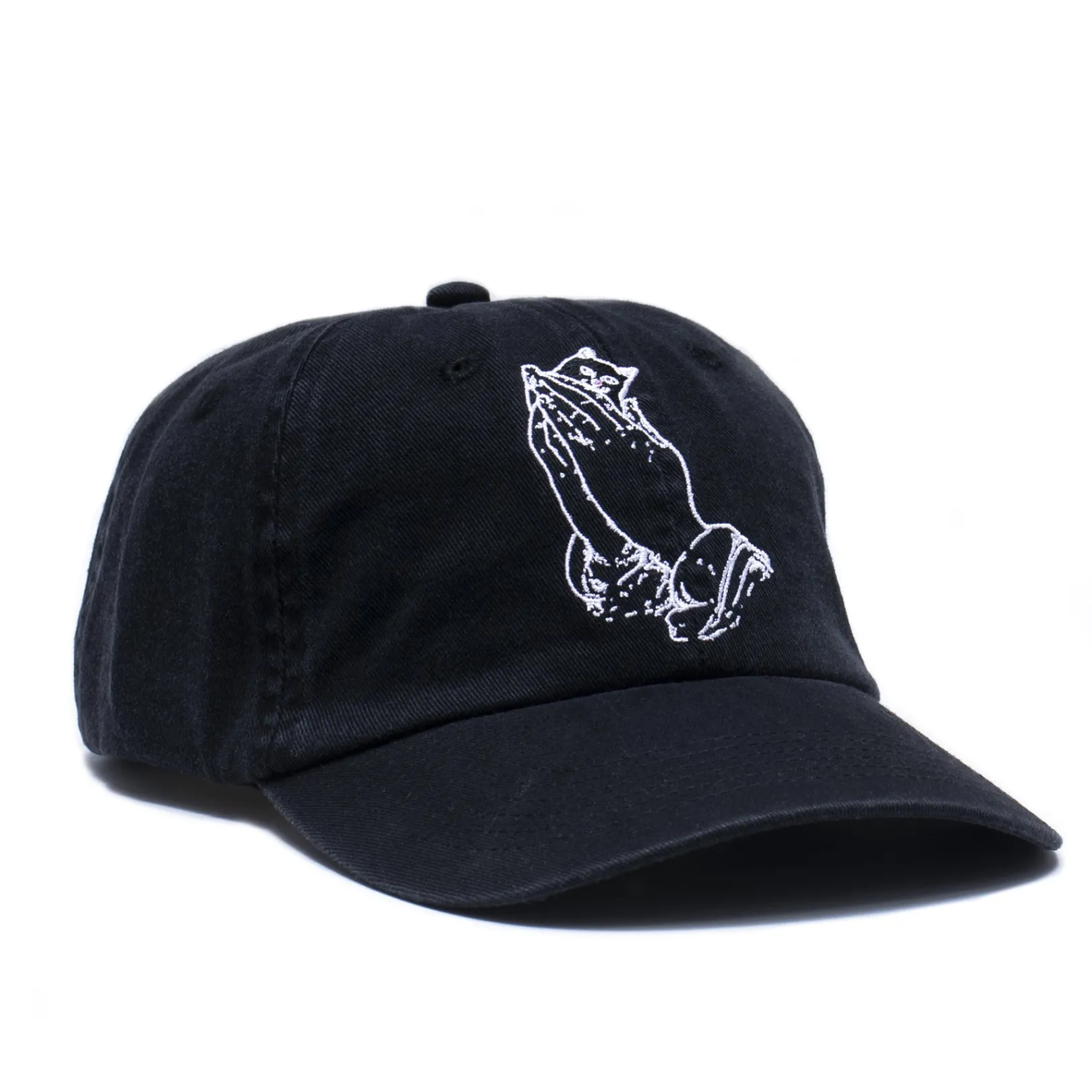 Praying Hands Dad Hat (Black)<Ripndip Clearance