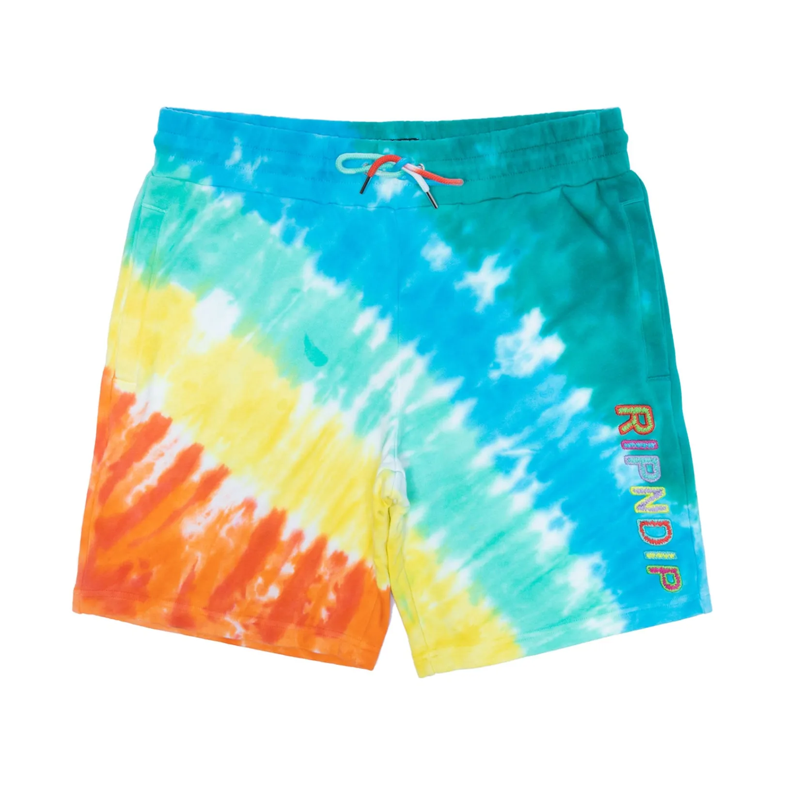 Prisma Sweatshorts (Teal Rainbow Dye)<Ripndip Best Sale