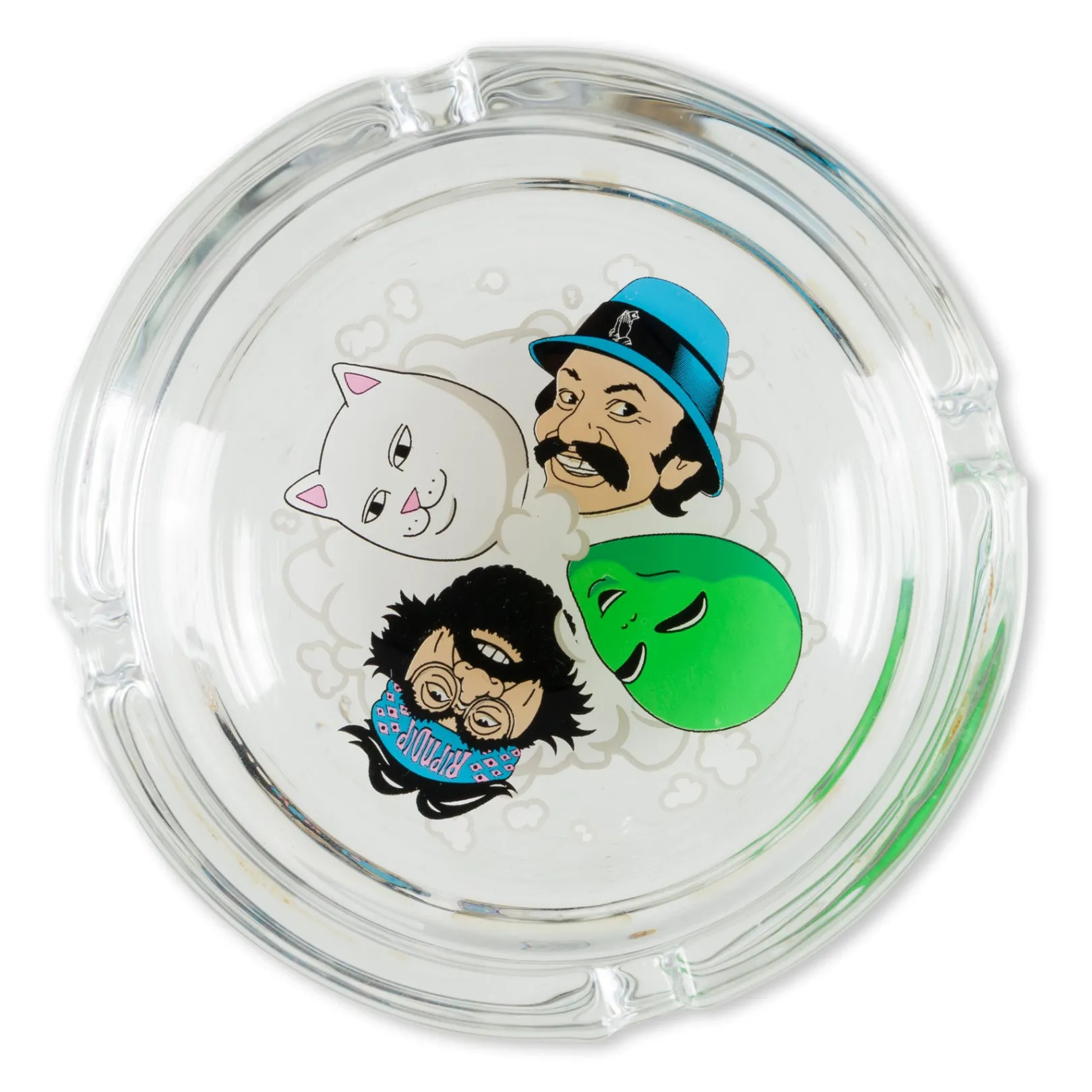 Puff Puff Glass Ash Tray (Clear)<Ripndip Shop