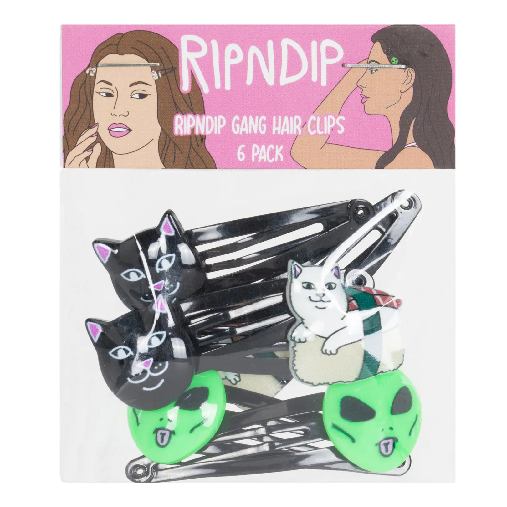 Gang Hair Clip 6 Pack (Multi)<Ripndip Clearance