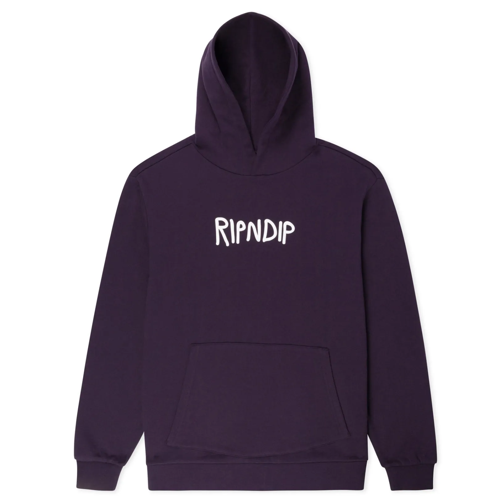 Rubber Logo Hoodie (Dark Purple)<Ripndip Best Sale