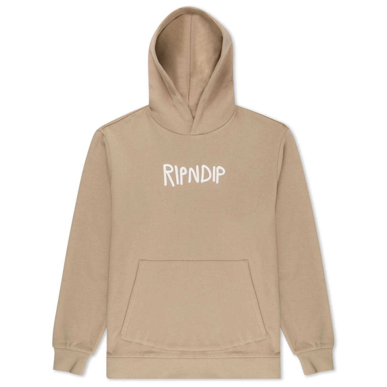 Rubber Logo Hoodie (Sand)<Ripndip Fashion