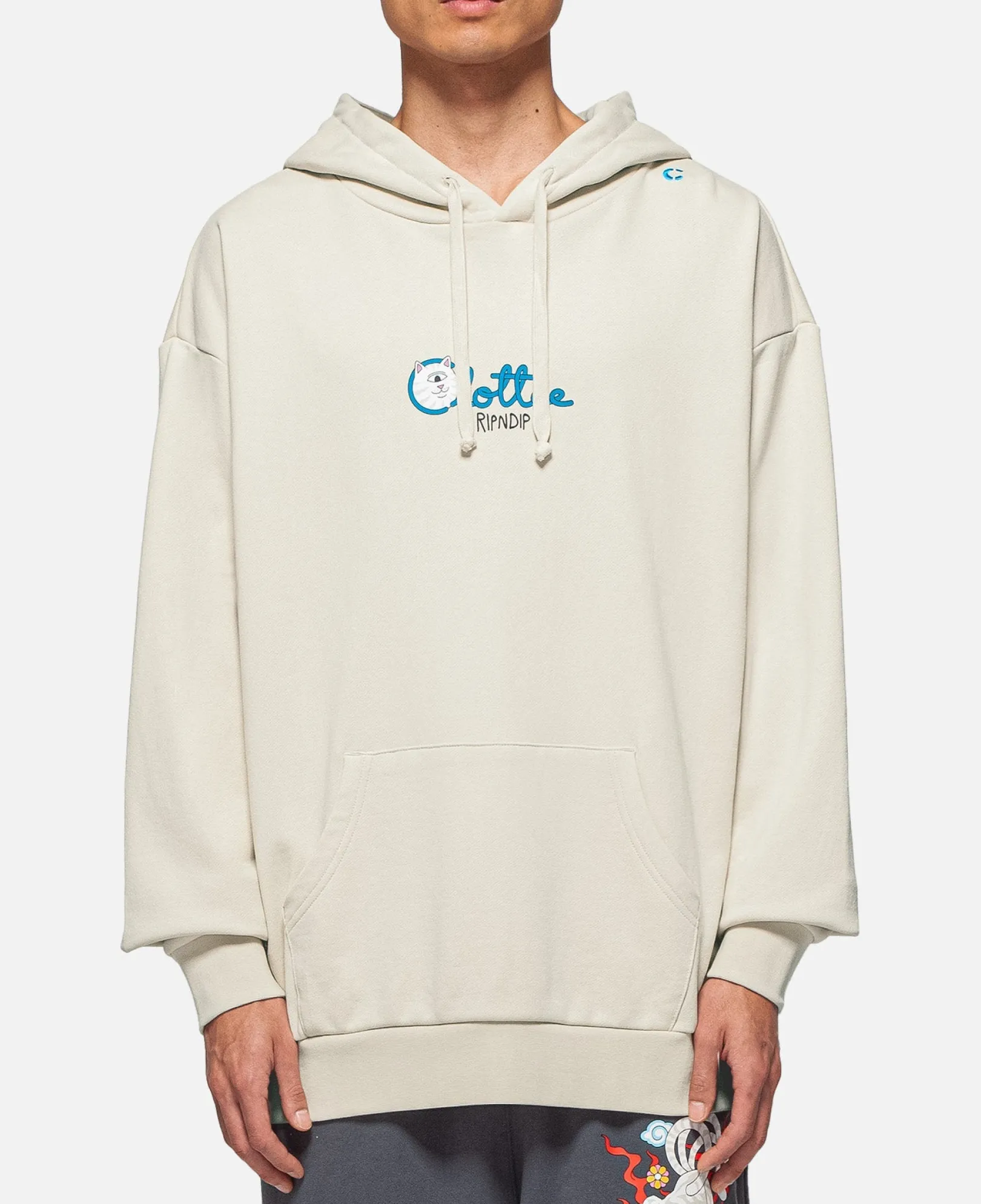 x Clottee Hoodie (Cream)<Ripndip Clearance