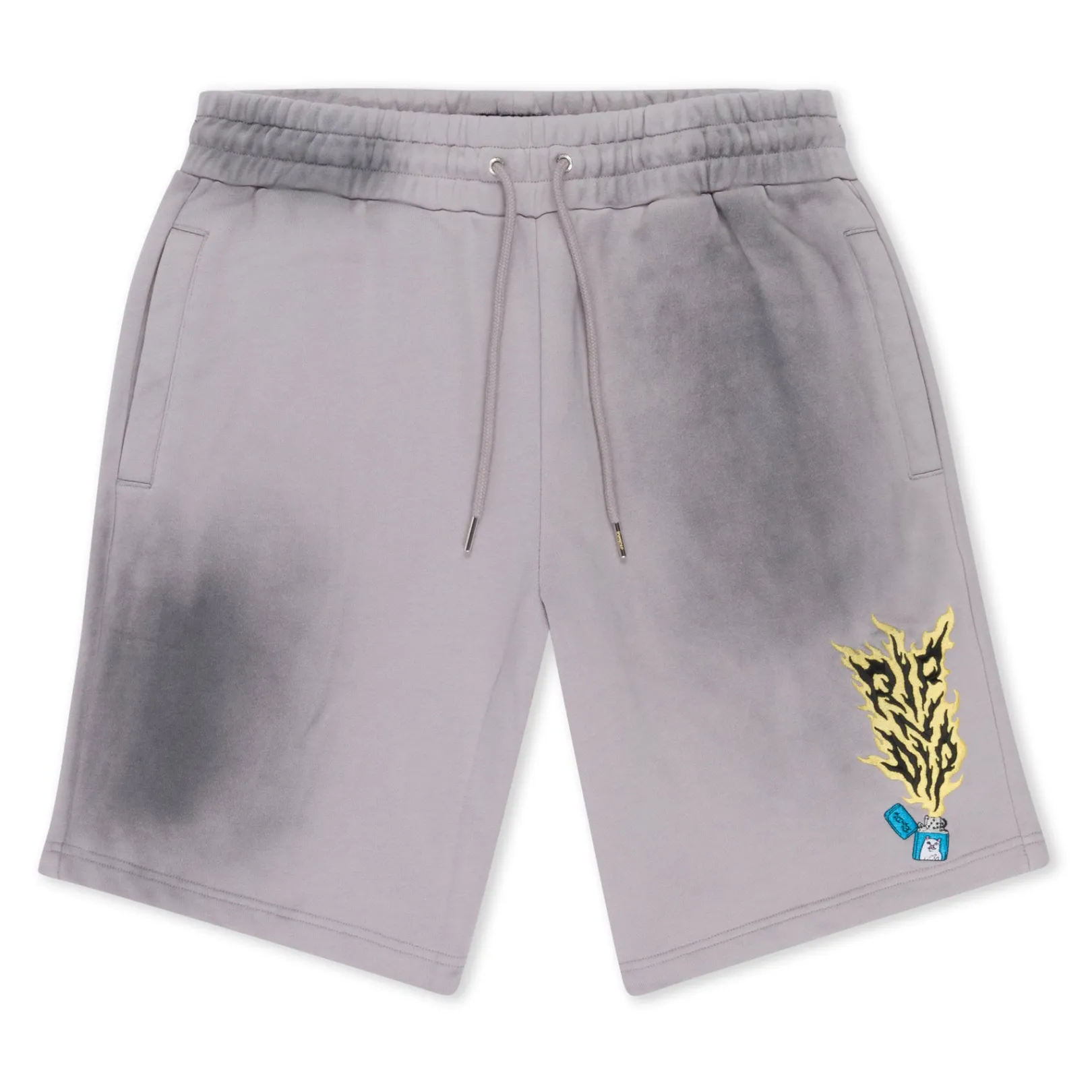 Ripnlit Sweatshorts (Charcoal Faded Dye)<Ripndip Flash Sale