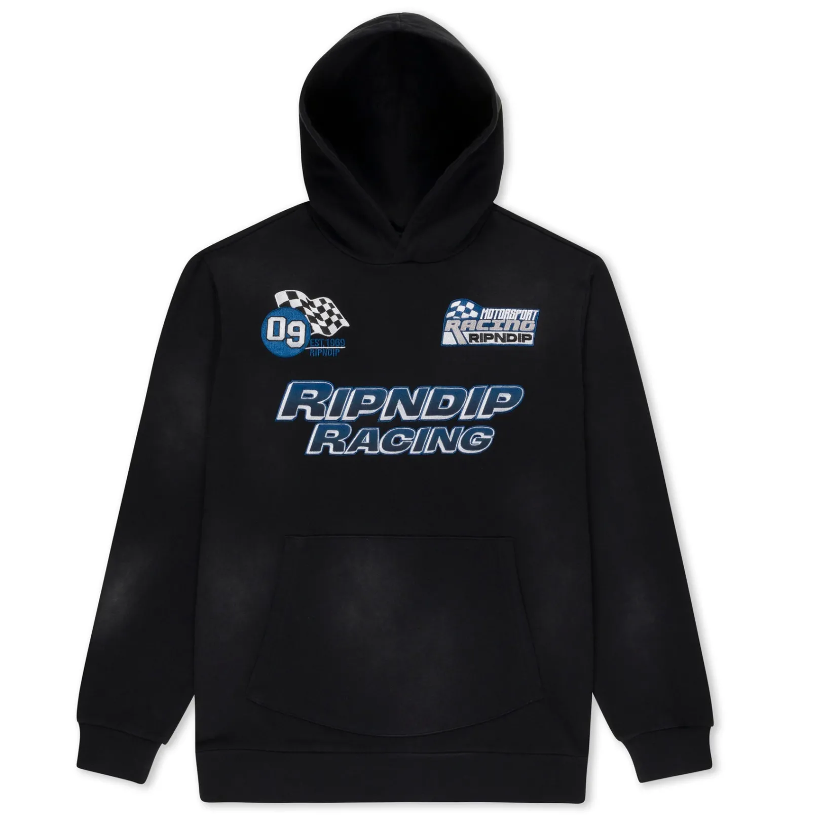 Ripnrace Hoodie (Black Fade Wash)<Ripndip Discount