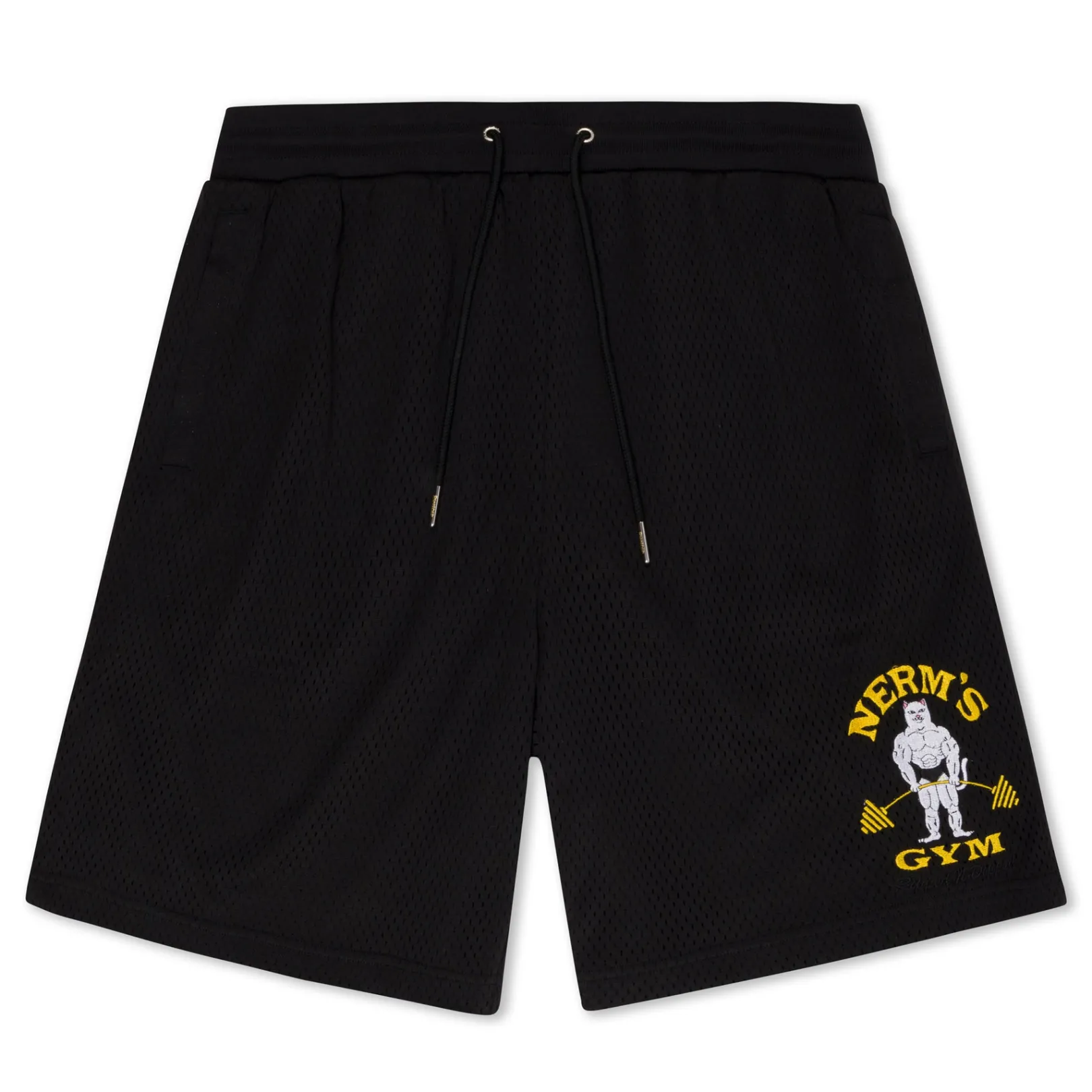 Ripped n Dipped Mesh Shorts (Black)<Ripndip Clearance