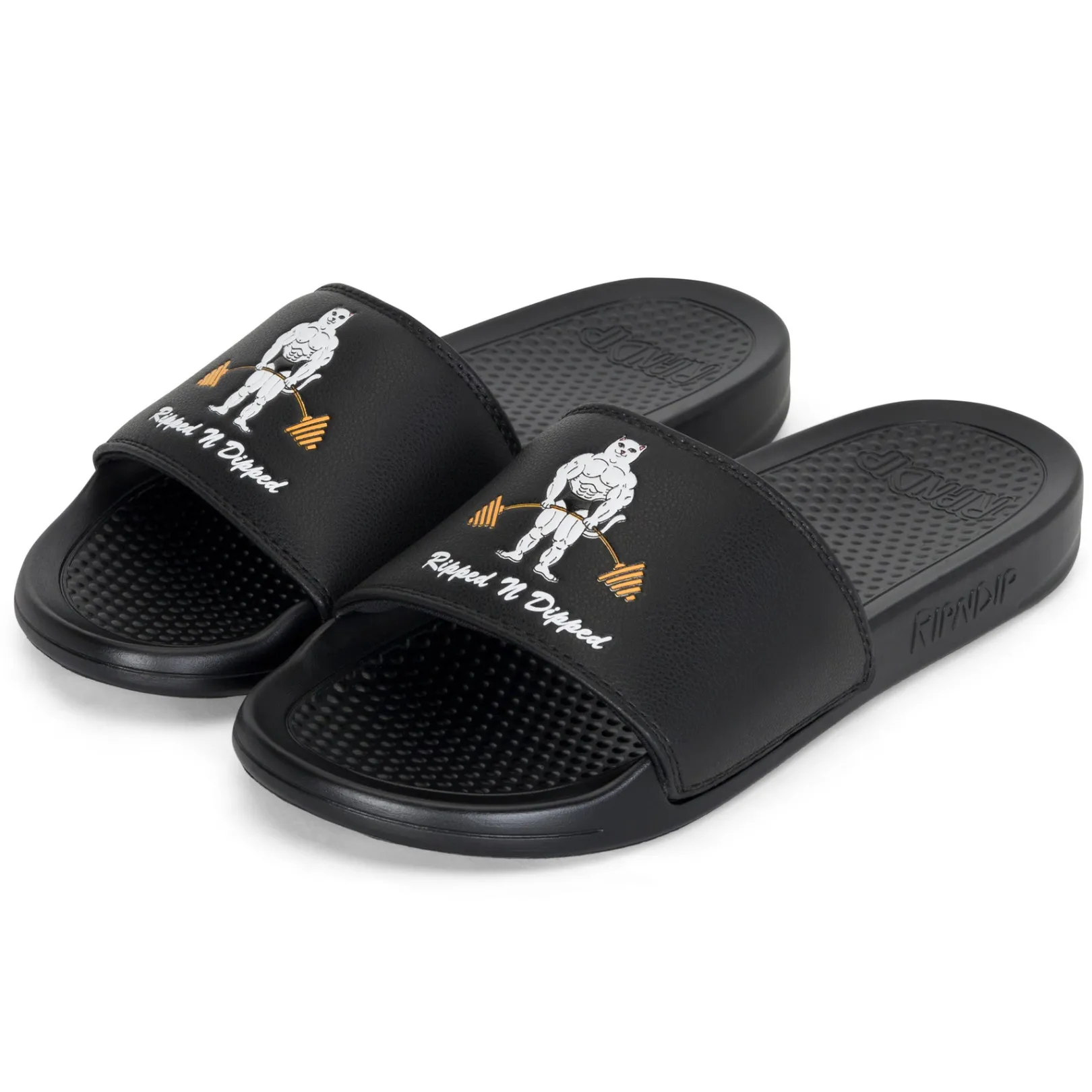 Ripped N Dipped Slides (Black)<Ripndip Clearance