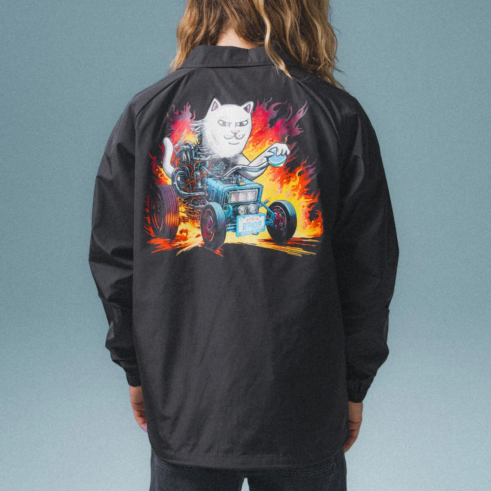 Risky Business Coaches Jacket (Black)<Ripndip Hot