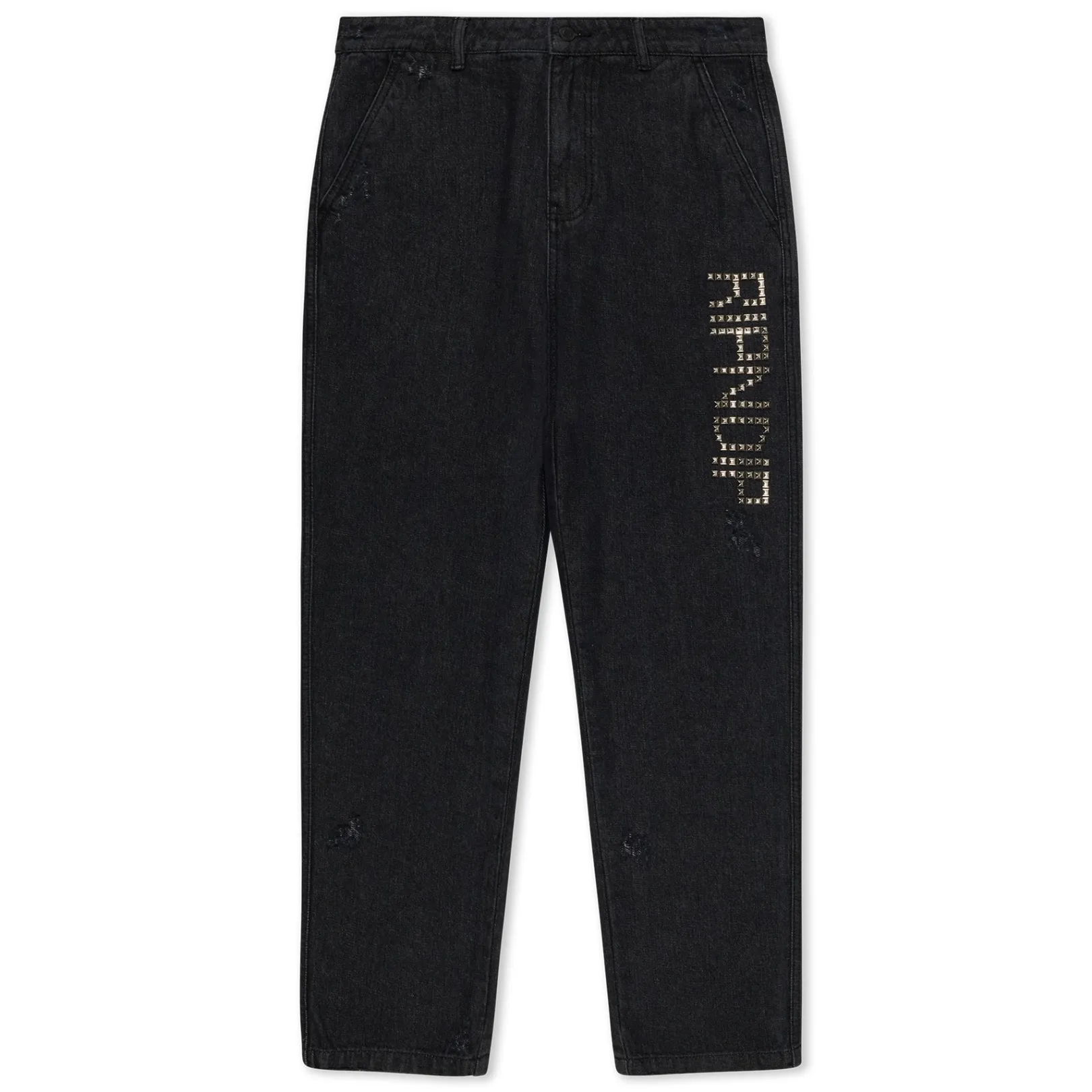 Rockstar Distressed Denim Pants (Black)<Ripndip Best