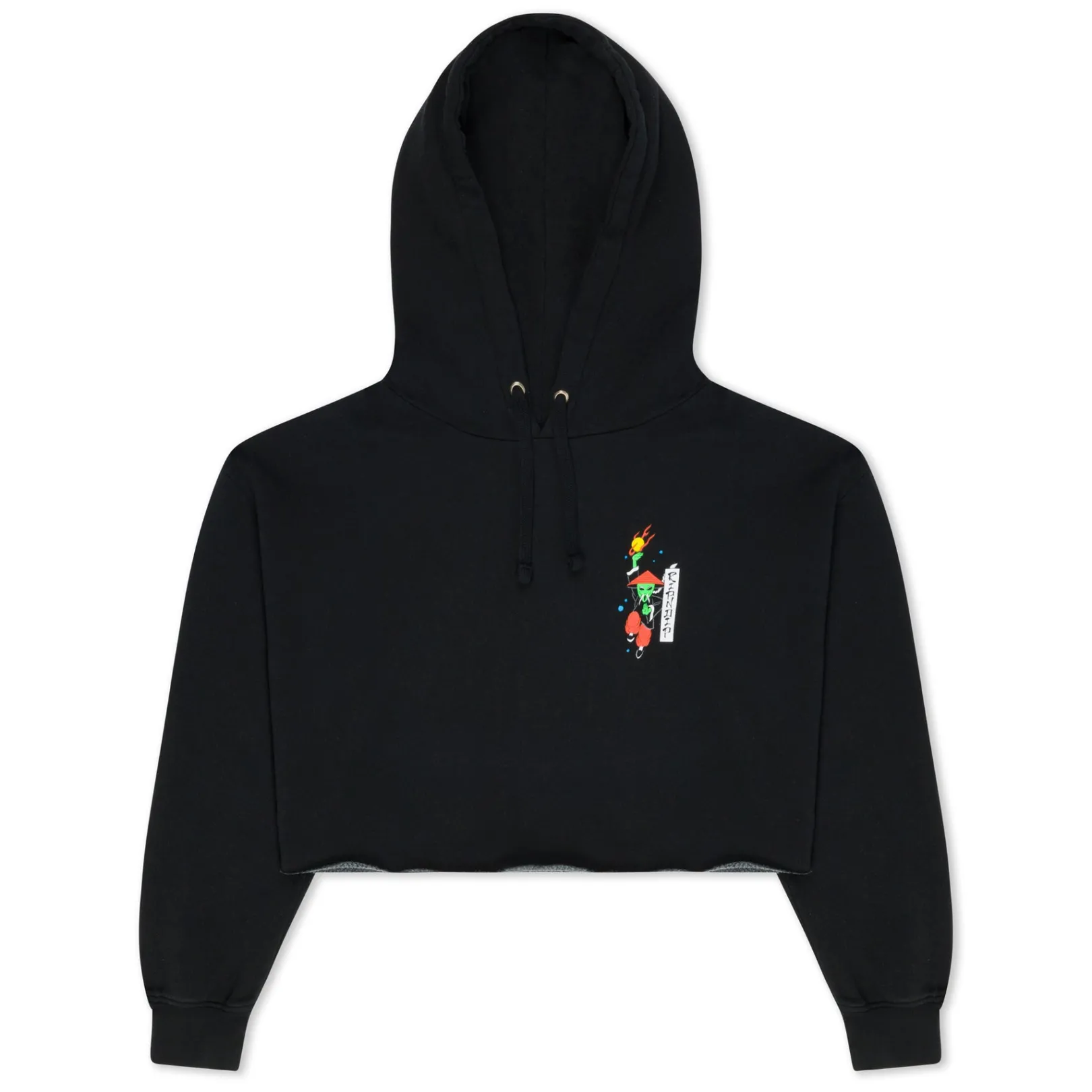 Ryu Cropped Hoodie (Black)<Ripndip Outlet