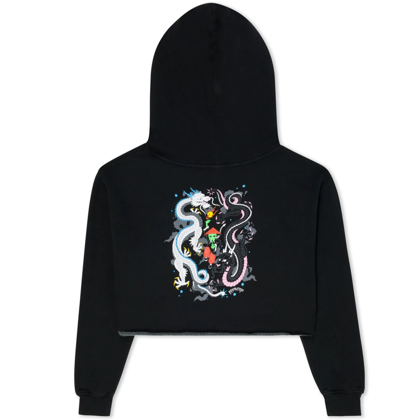 Ryu Cropped Hoodie (Black)<Ripndip Outlet