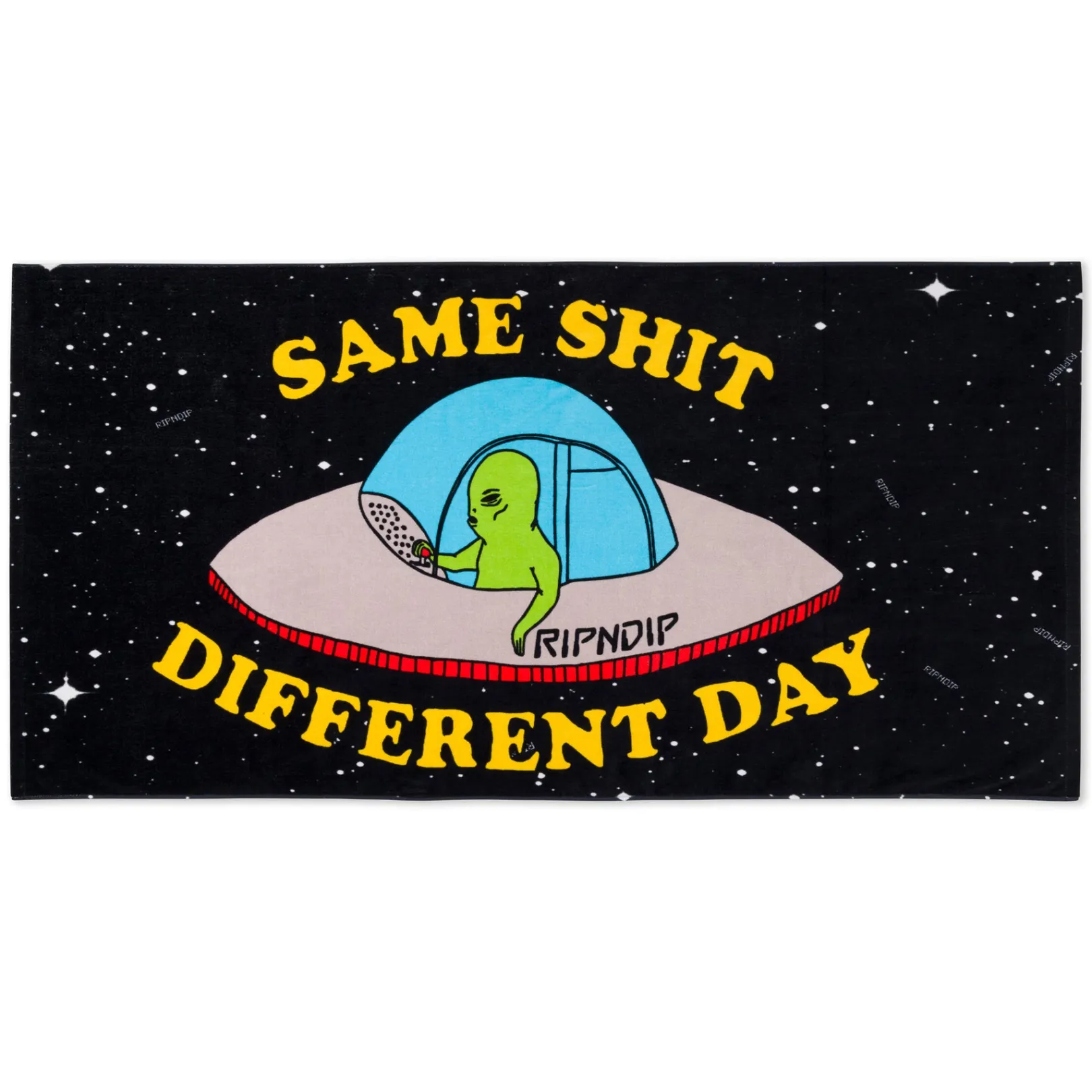 Same Shit Different Day Beach Towel (Black)<Ripndip Sale