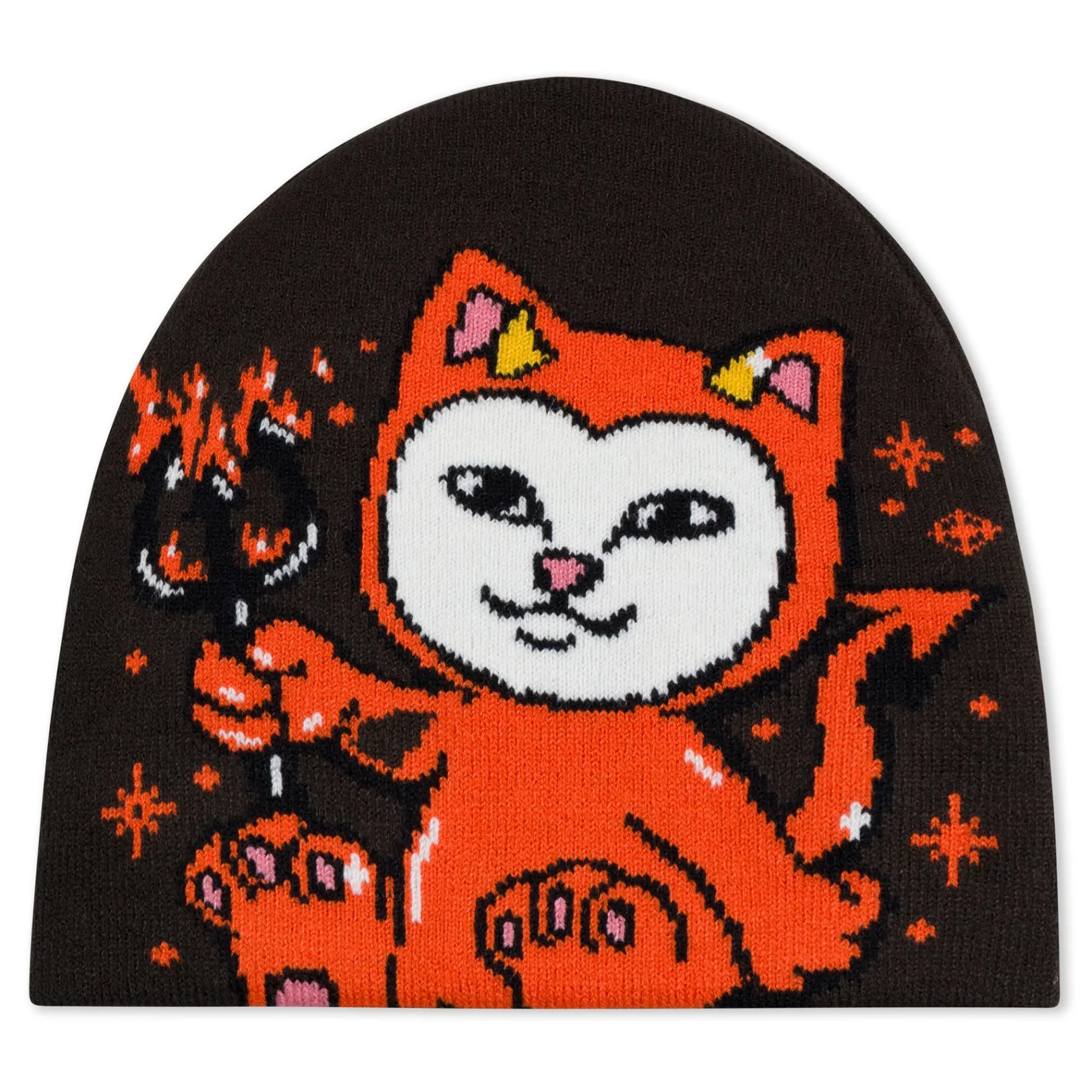 Scary Cute Beanie (Charcoal)<Ripndip Clearance