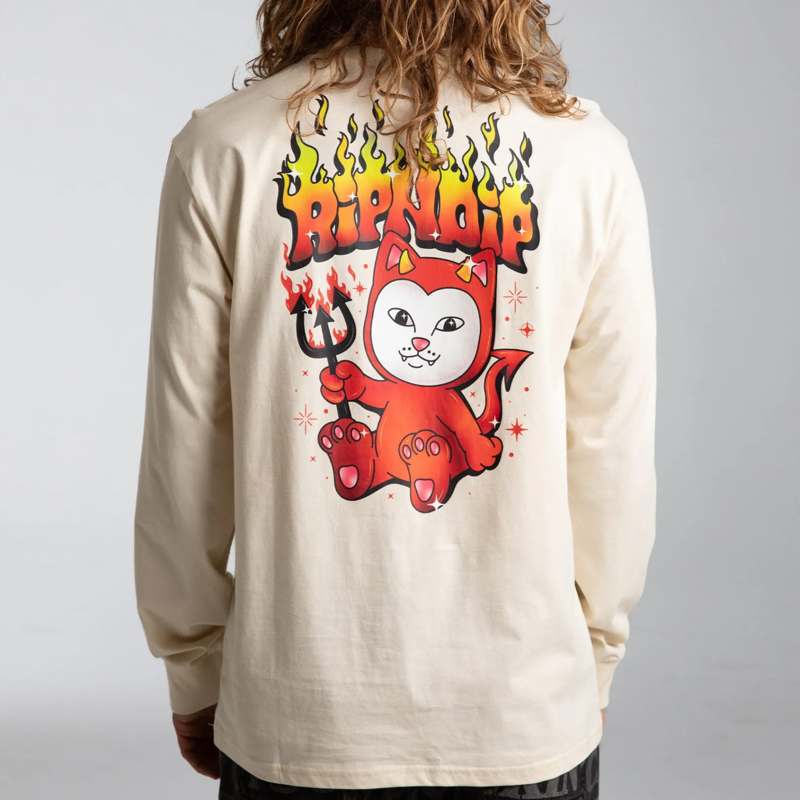 Scary Cute Long Sleeve (Natural )<Ripndip Shop