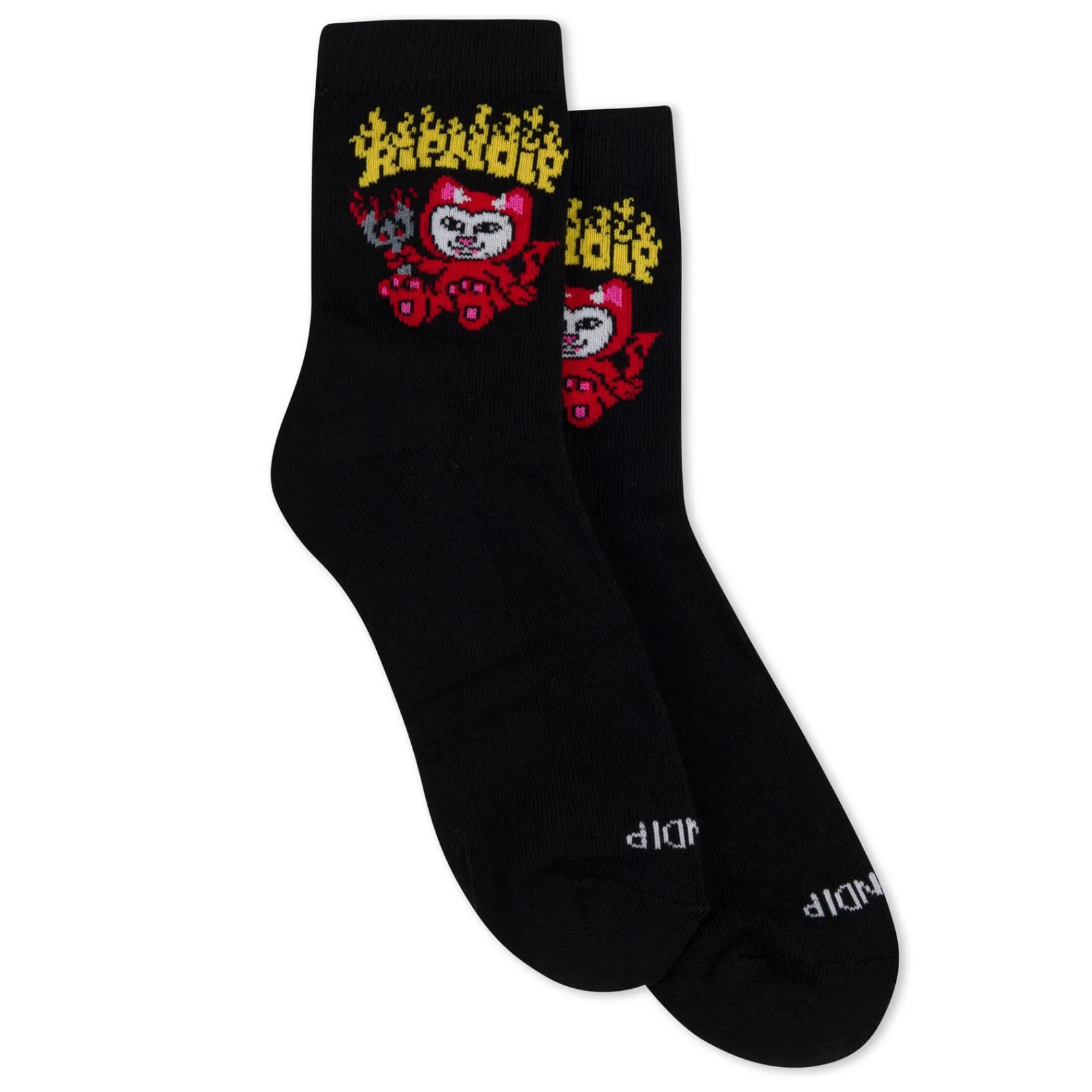 Scary Cute Mid Socks (Black)<Ripndip Sale