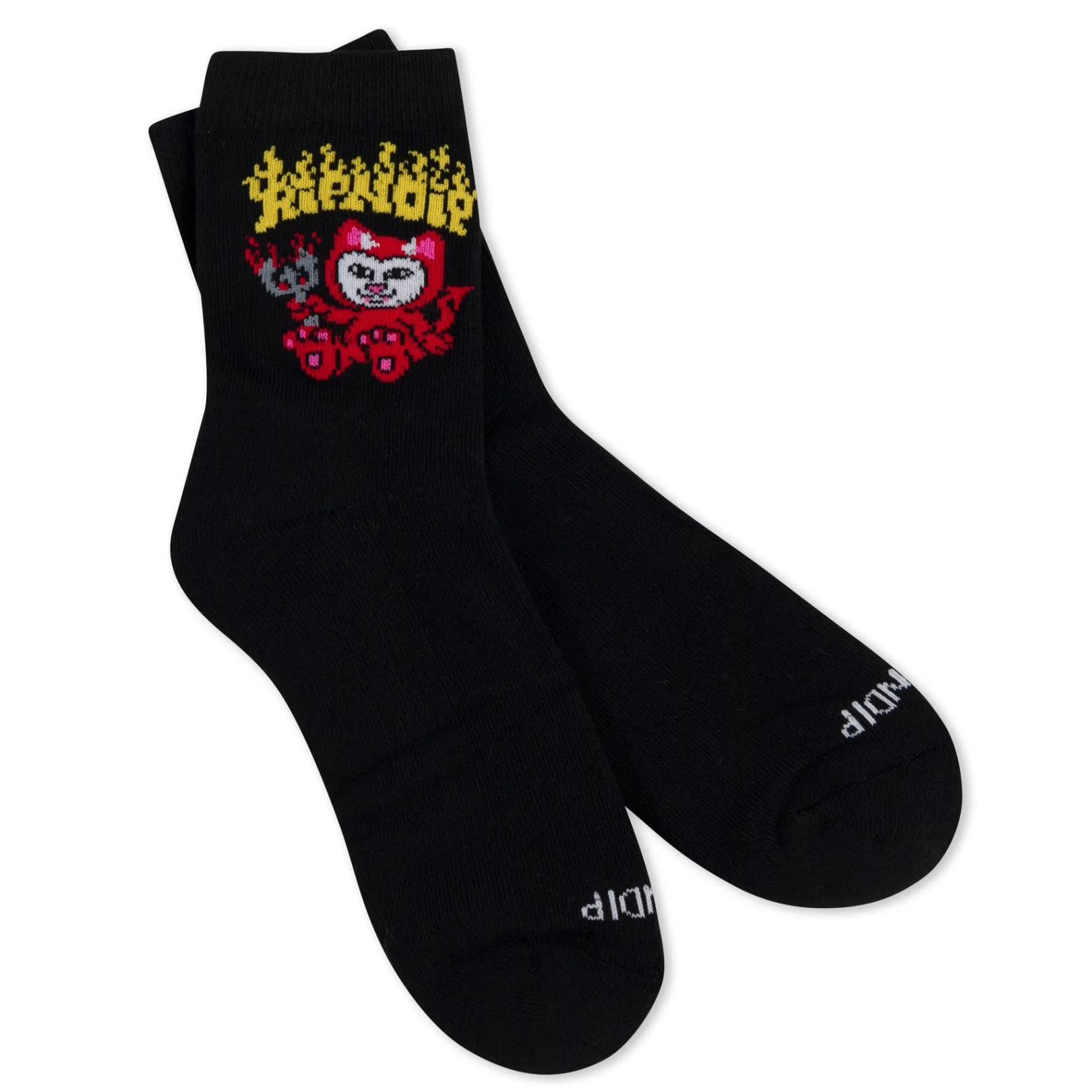 Scary Cute Mid Socks (Black)<Ripndip Sale