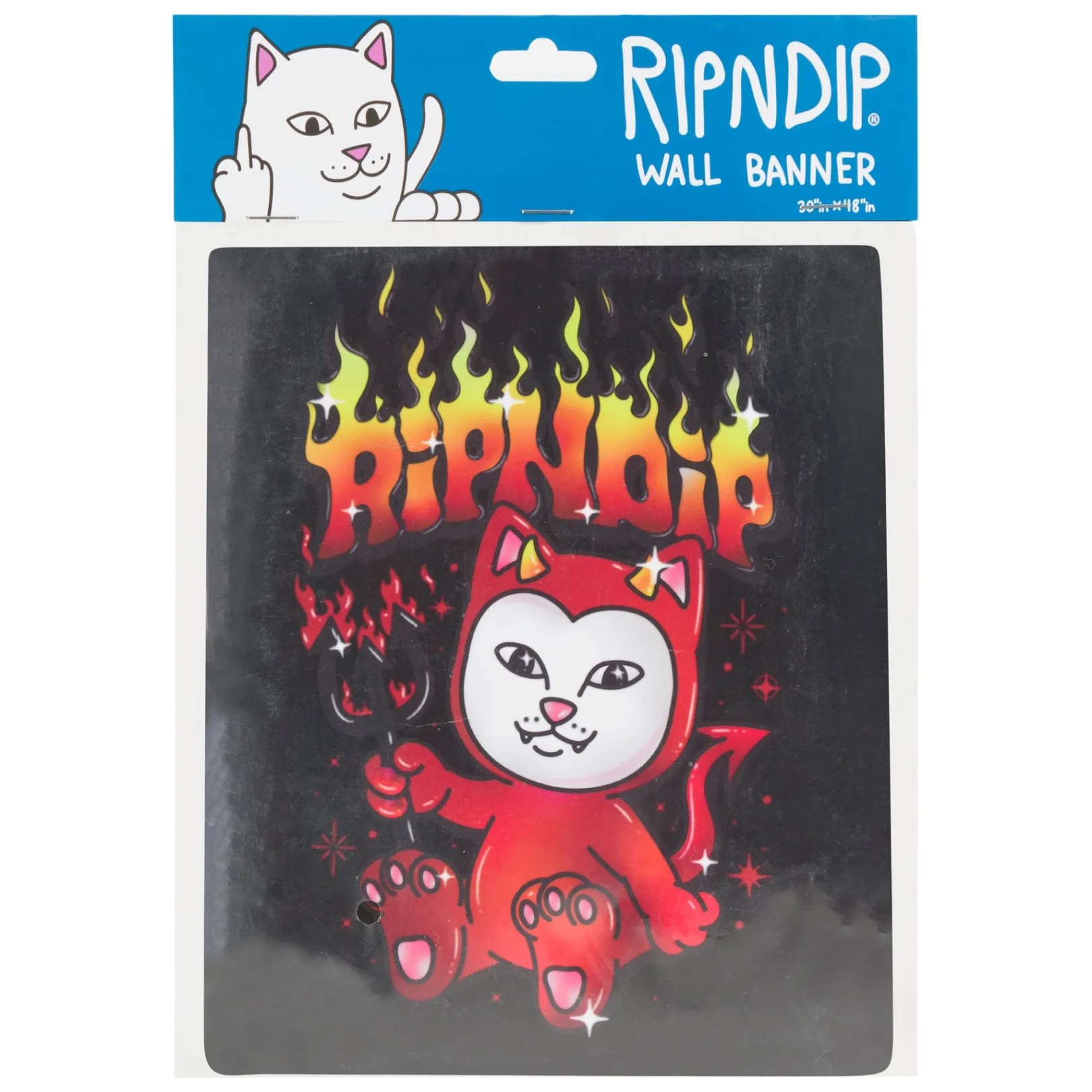 Scary Cute Wall Banner (Black)<Ripndip Sale