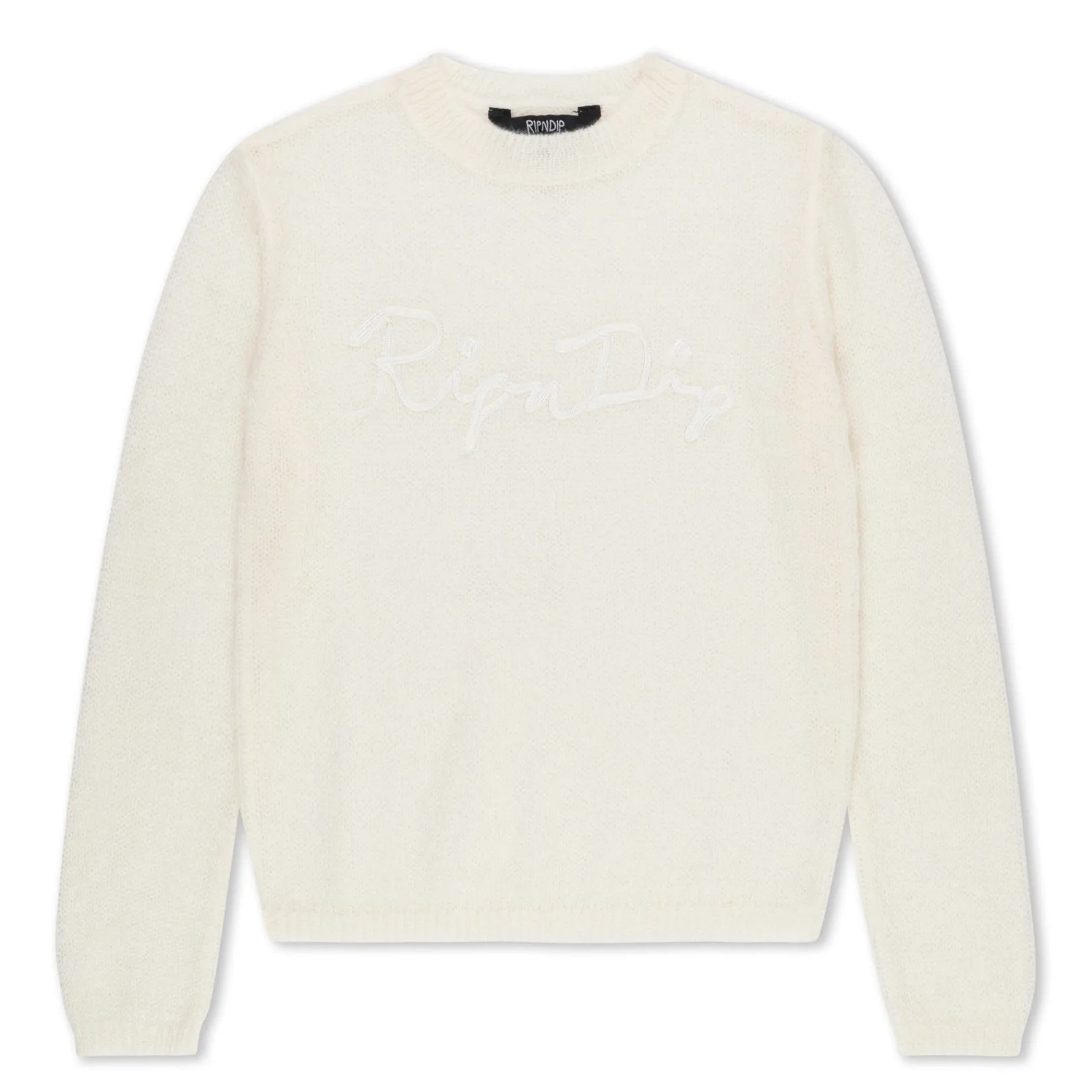 Script Cropped Long Sleeve (Cream)<Ripndip Fashion