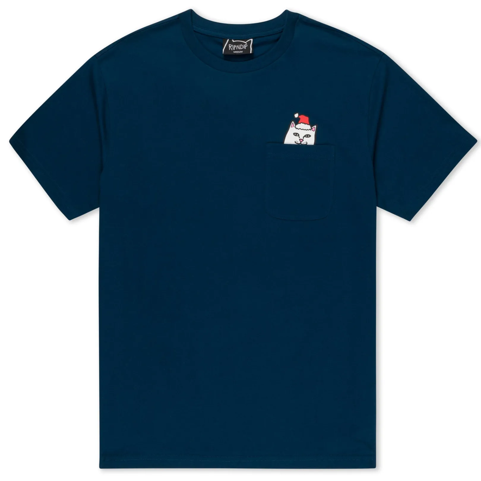 Secret Santa Pocket Tee (Navy)<Ripndip Online