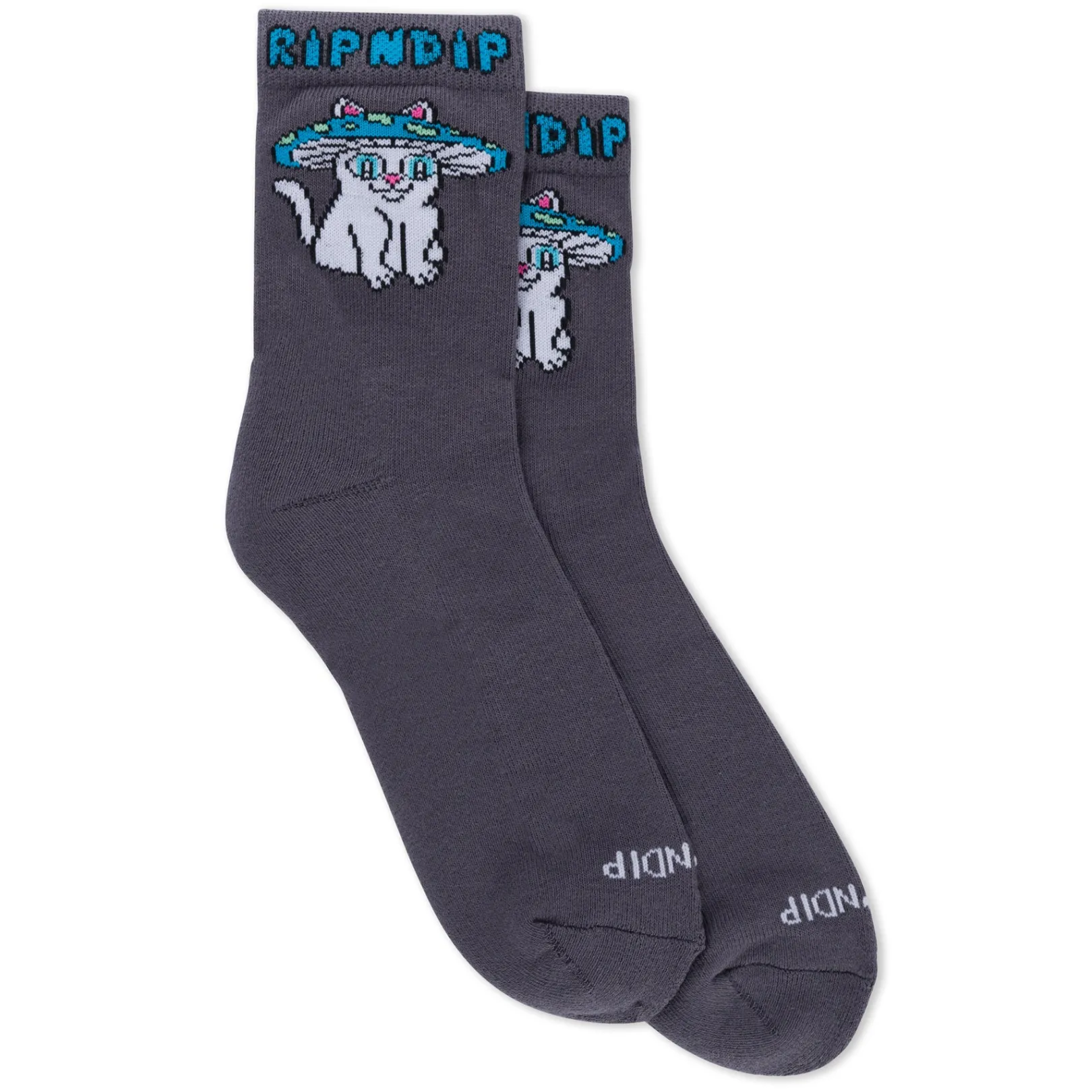 Shroom Cat Socks (Grey)<Ripndip Cheap