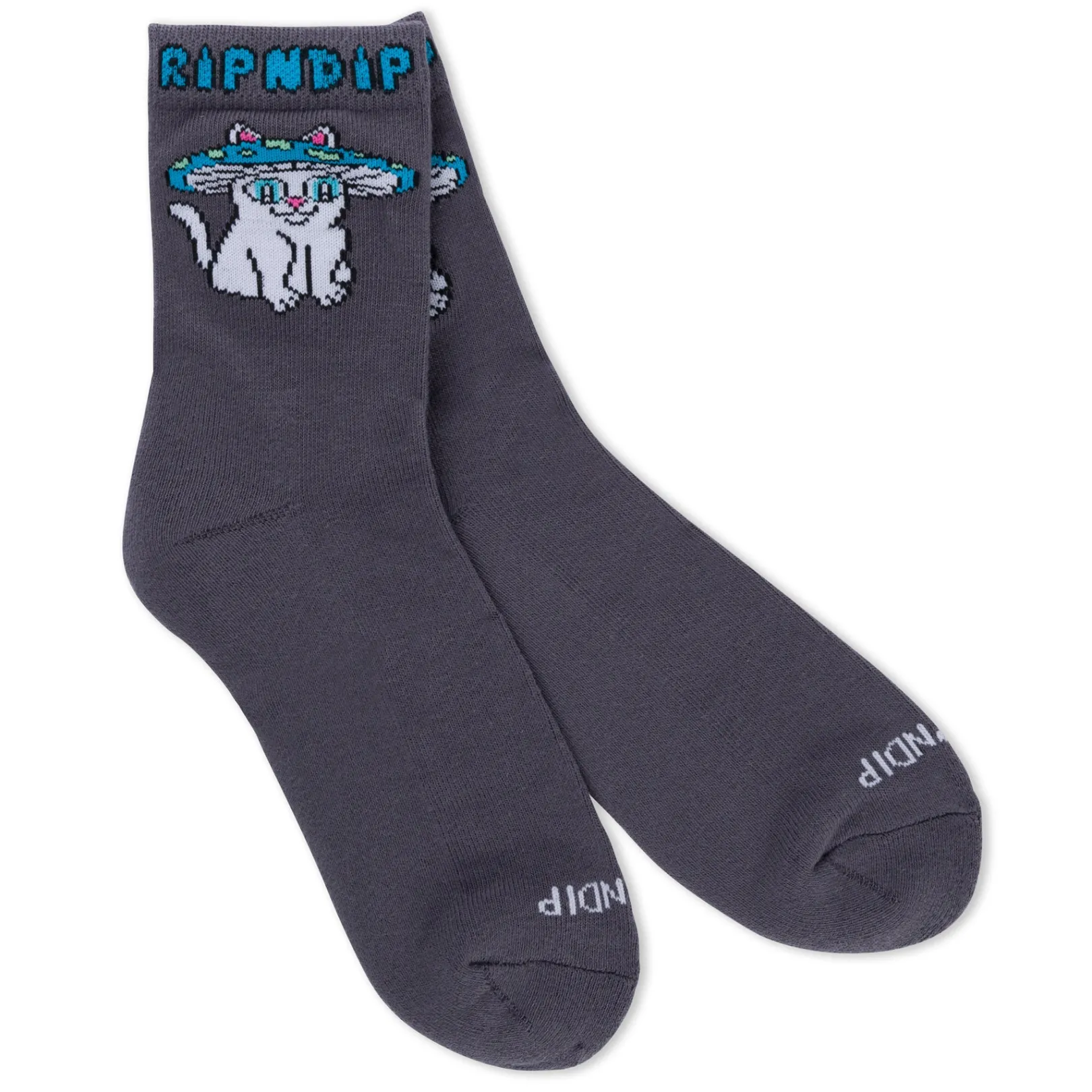 Shroom Cat Socks (Grey)<Ripndip Cheap