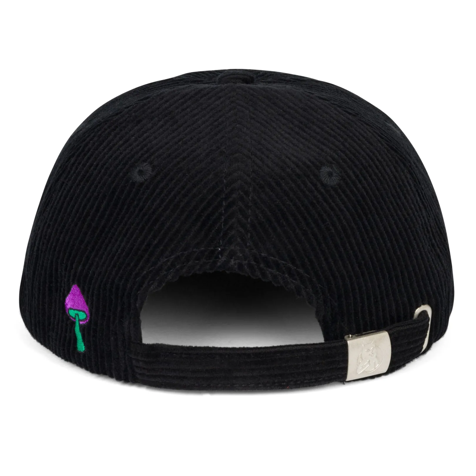 Shroom Diet 6 Panel Corduroy Strapback (Black)<Ripndip Cheap