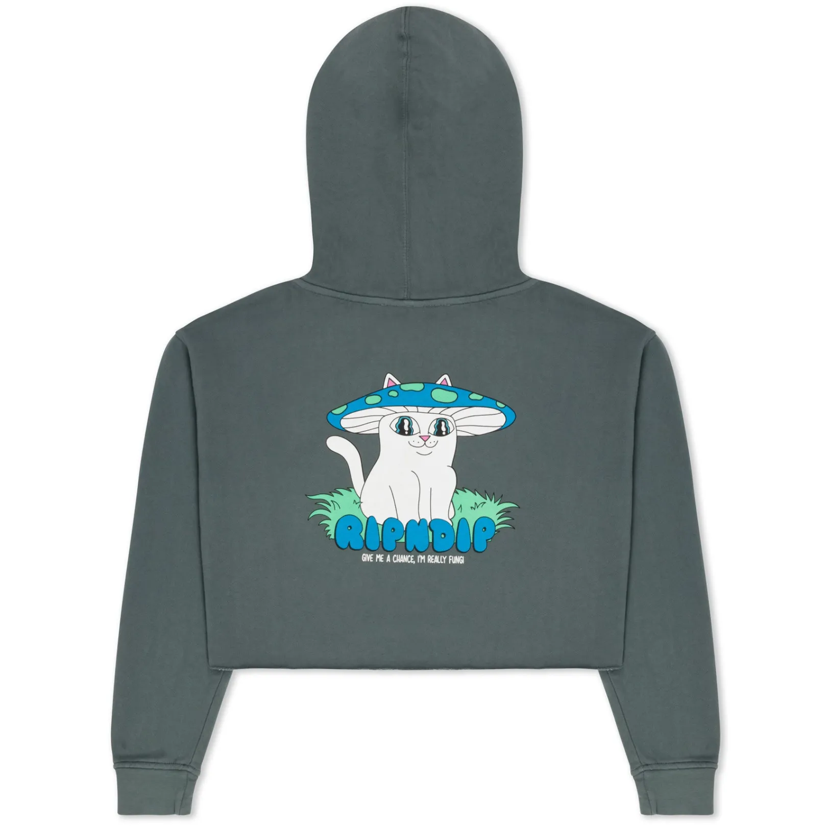 Shroom Nerm Cropped Hoodie (Charcoal)<Ripndip Outlet