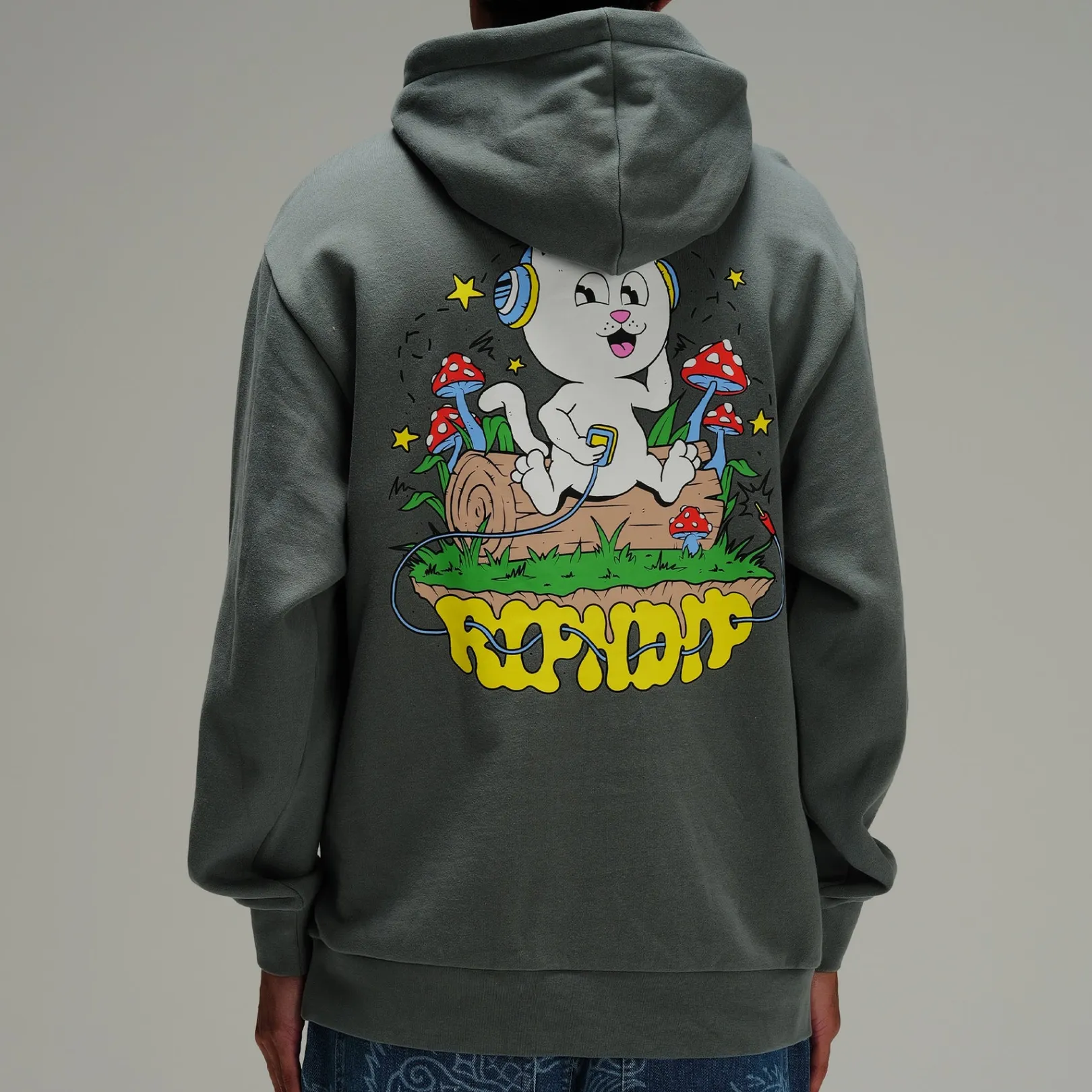 Shroom Song Hoodie (Charcoal)<Ripndip Store