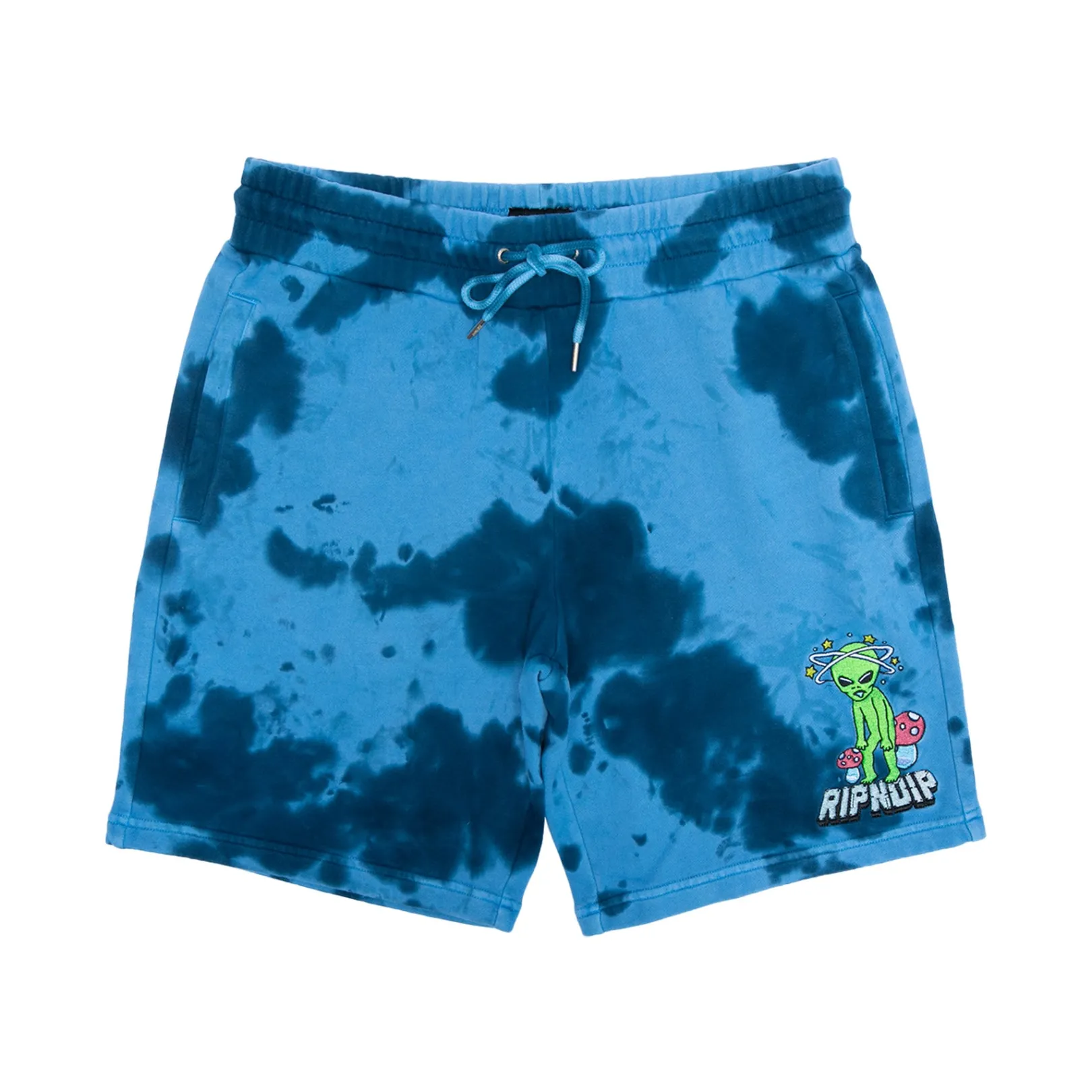 Space Gang Sweatshorts (Navy Lightning Wash)<Ripndip Outlet