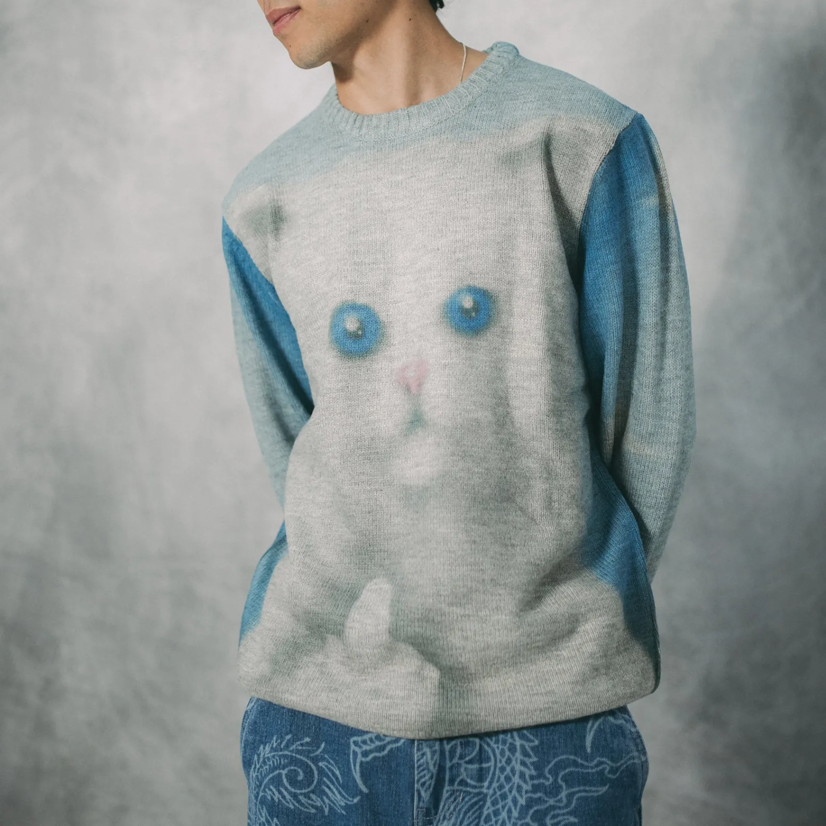 Sprinkles Knit Sweater (Black/Blue)<Ripndip Cheap