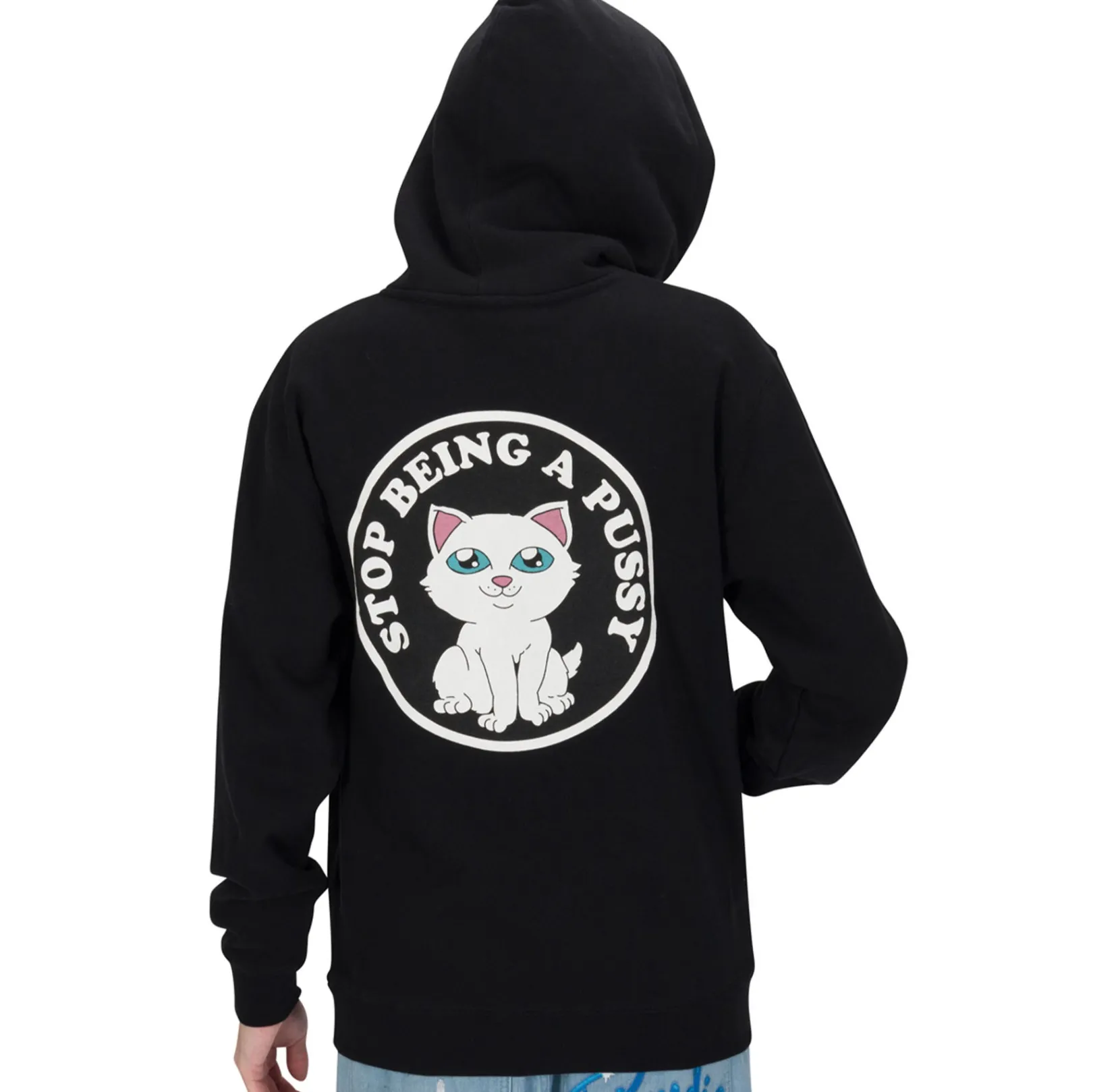 Stop Being A Pussy Hoodie (Black)<Ripndip Best