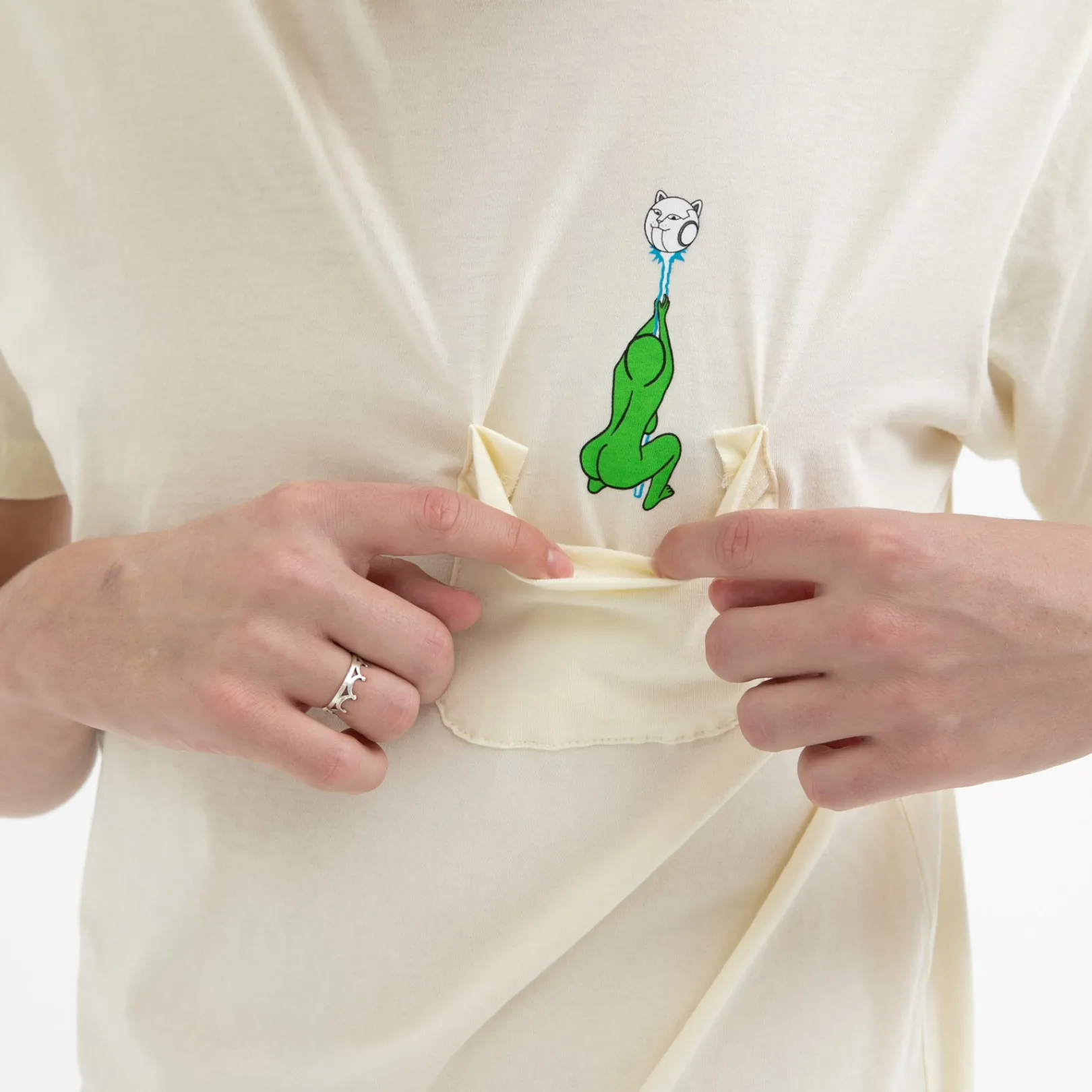 St Pocket Tee (Natural)<Ripndip Outlet