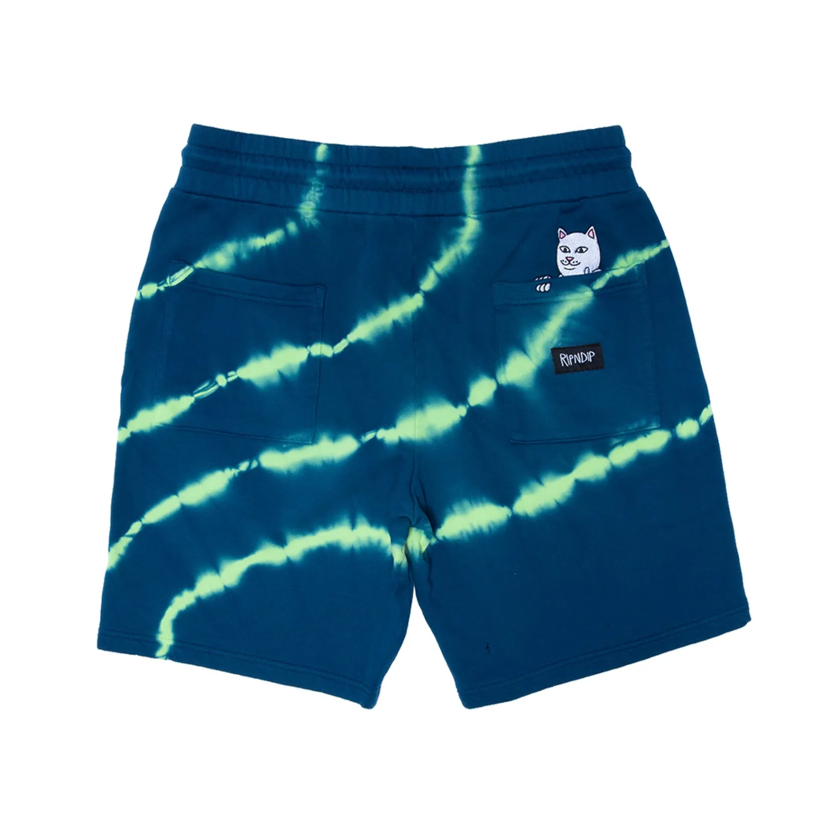 Super Sanerm Sweatshorts (Navy/Neon Green Dye)<Ripndip Flash Sale