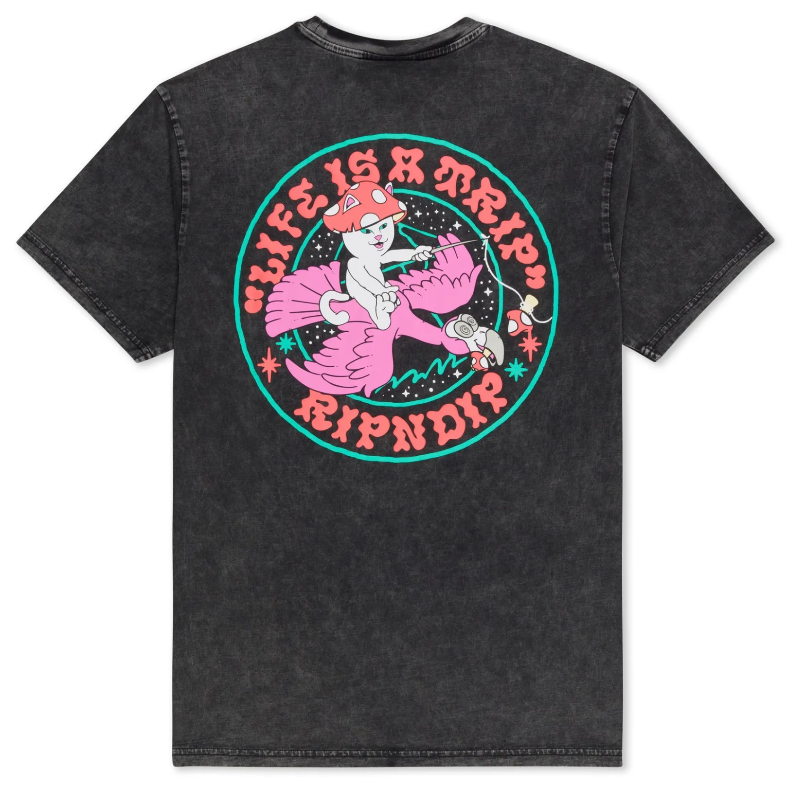 Take A Trip Tee (Black Wash )<Ripndip Online