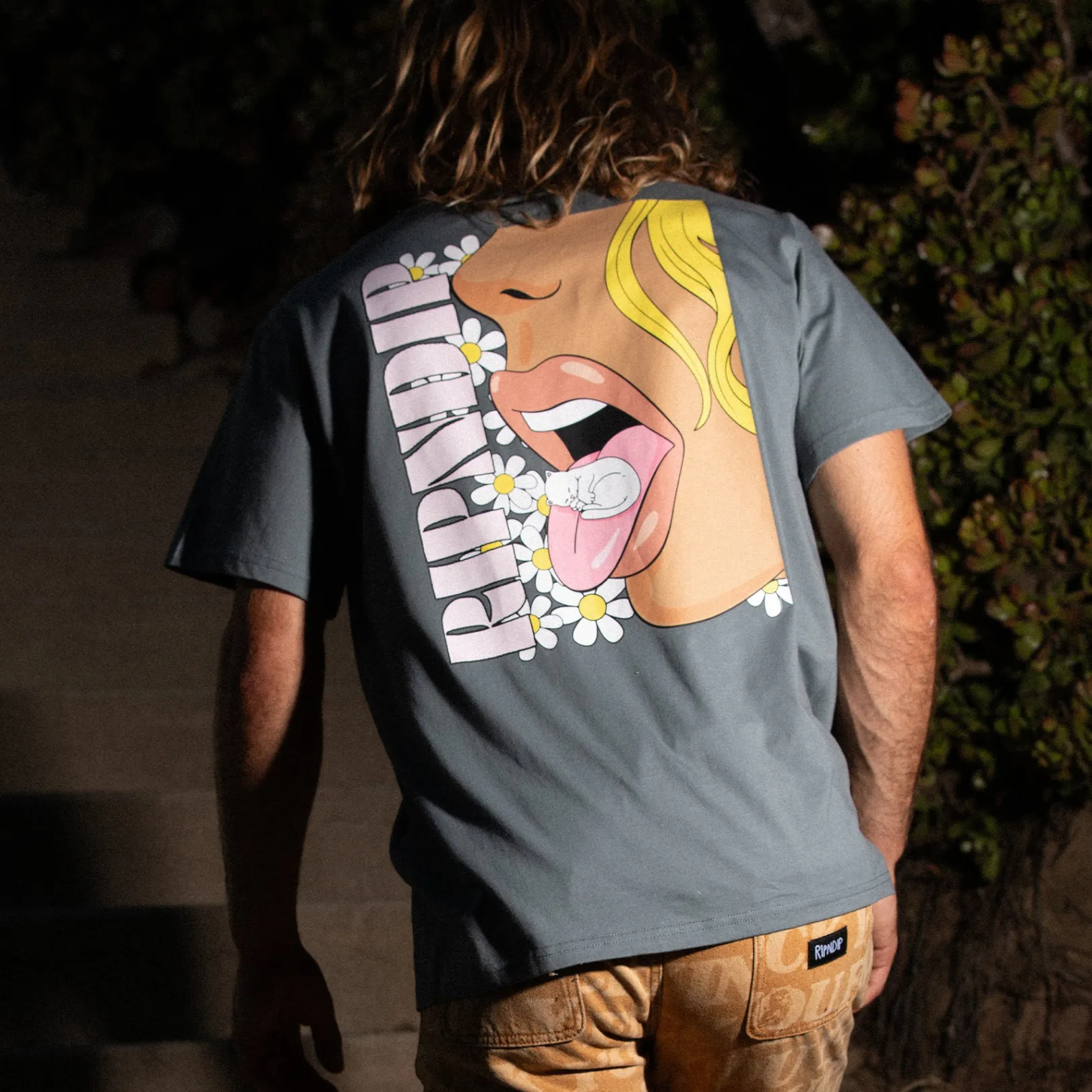 Taste Like Nerm Tee (Charcoal)<Ripndip Cheap