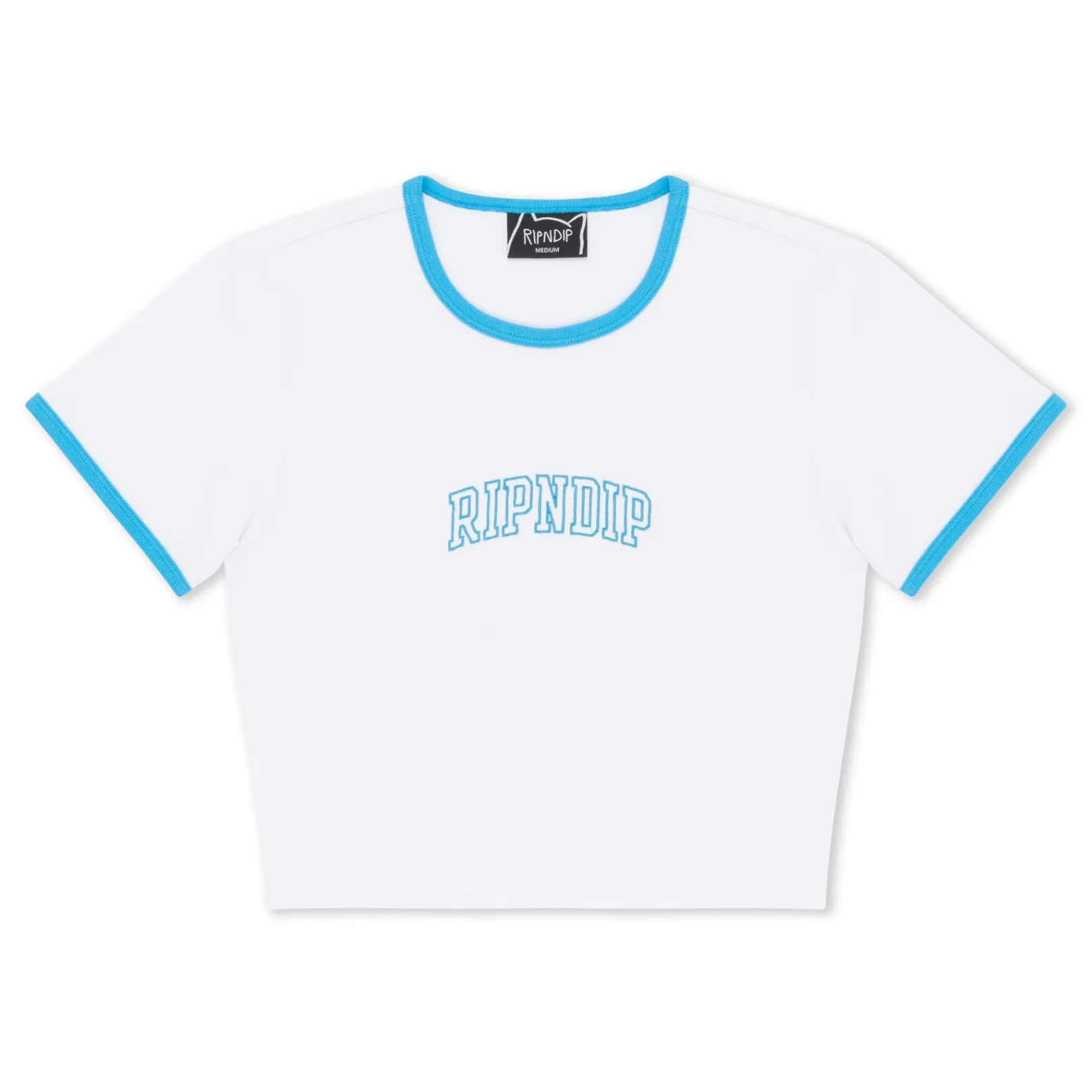 Team Spirit Cropped Ringer Tee (White)<Ripndip Outlet