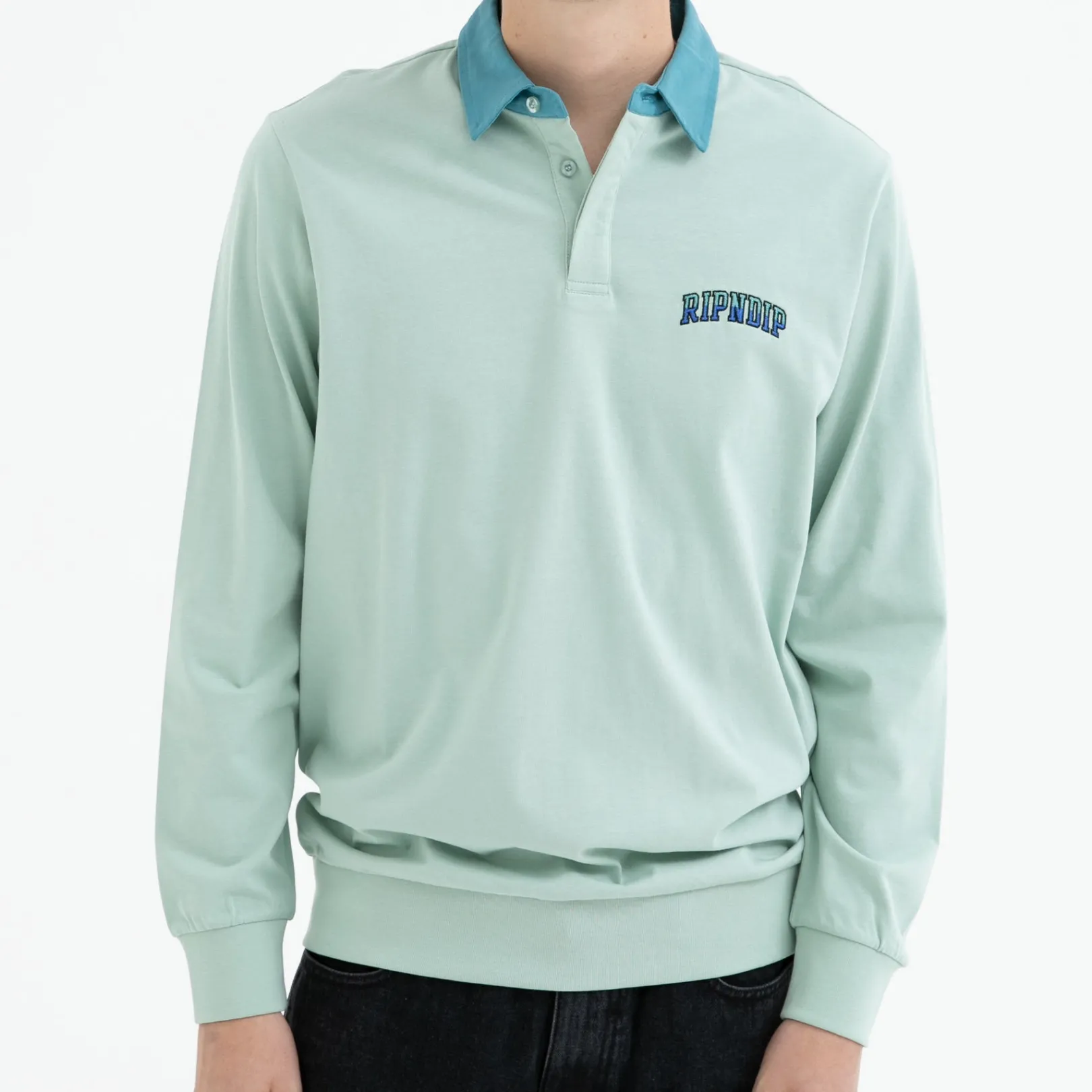 Team Spirit Long Sleeve Rugby (Sage)<Ripndip New