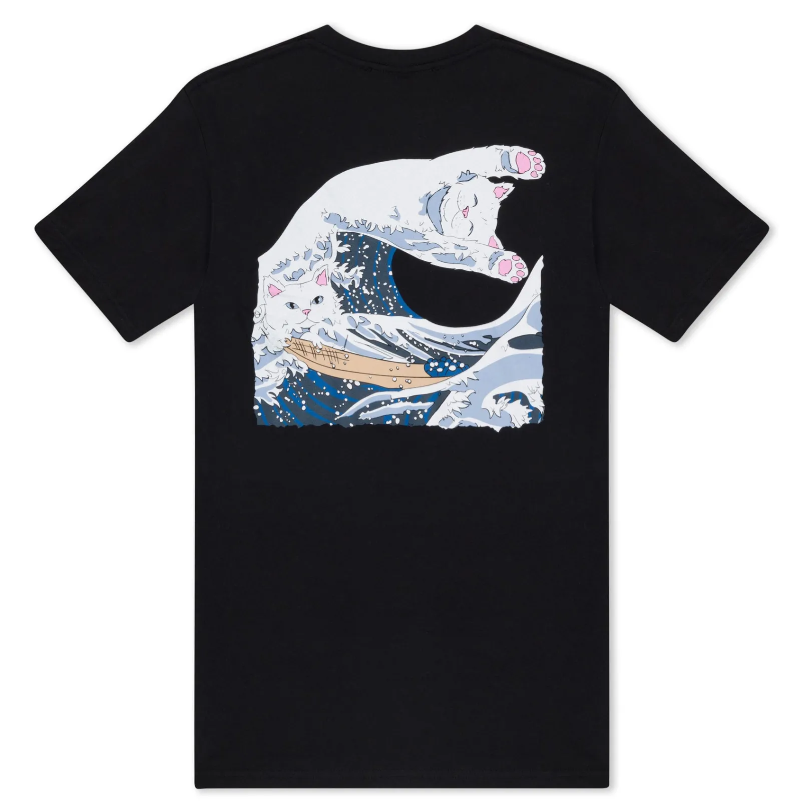 The Great Wave Of Nerm Tee (Black)<Ripndip Best Sale