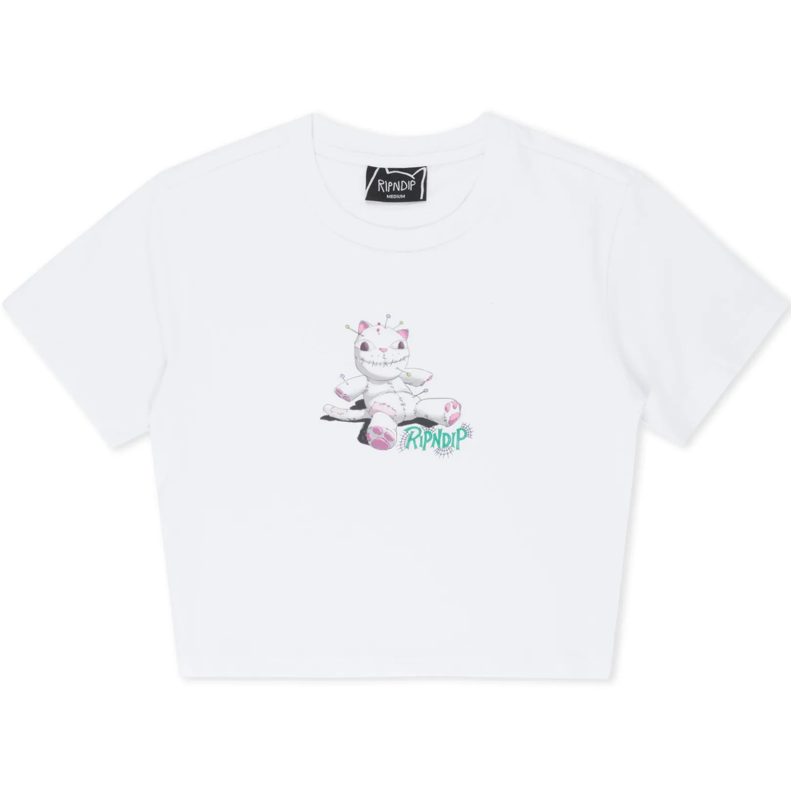 Travis Cropped Baby Tee (White)<Ripndip Hot