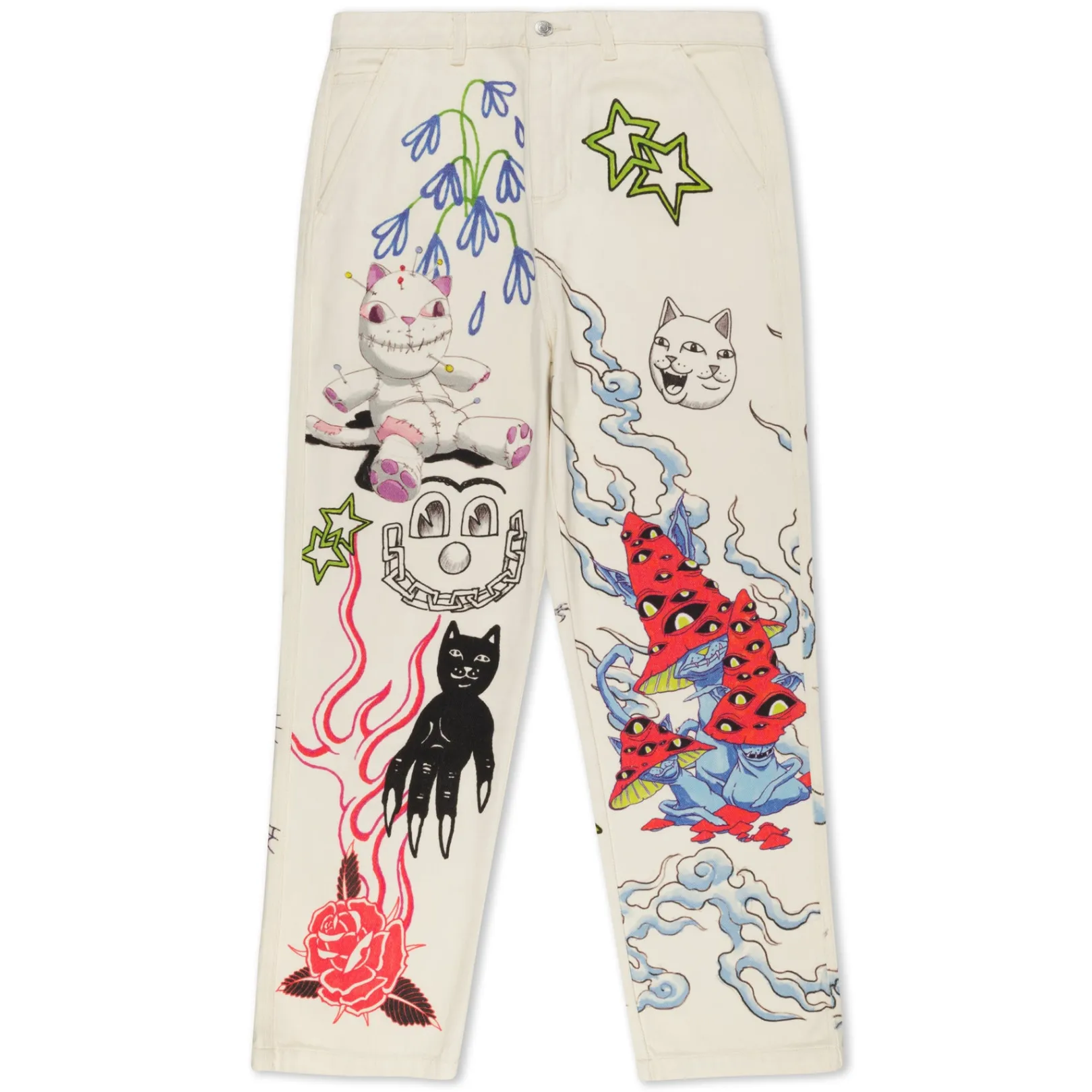 Travis Pants (Off White)<Ripndip Store